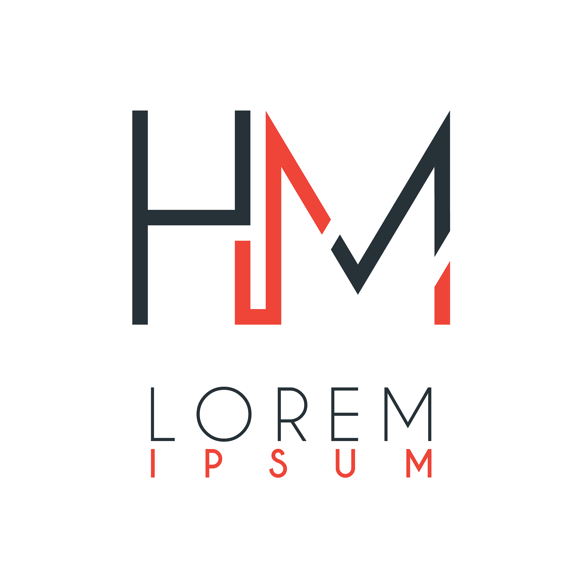 the logo between letter h and letter m or hm