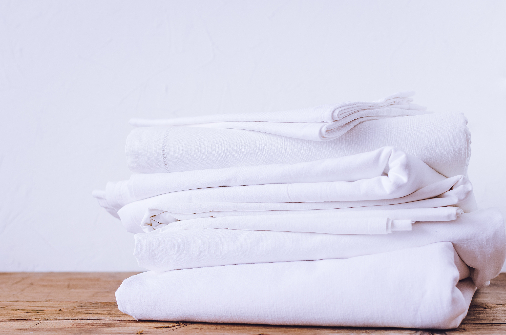 stack of clothes on table