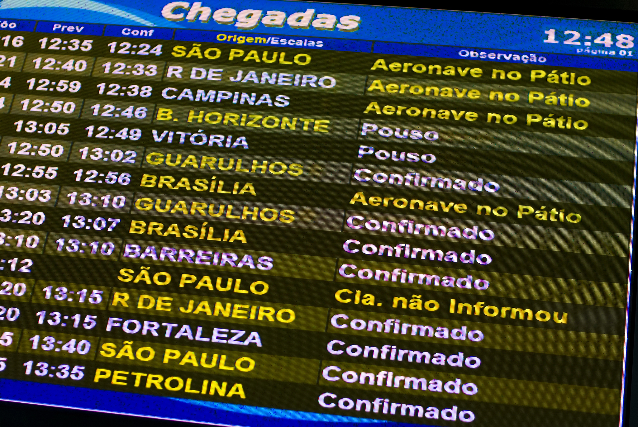 flight information panel