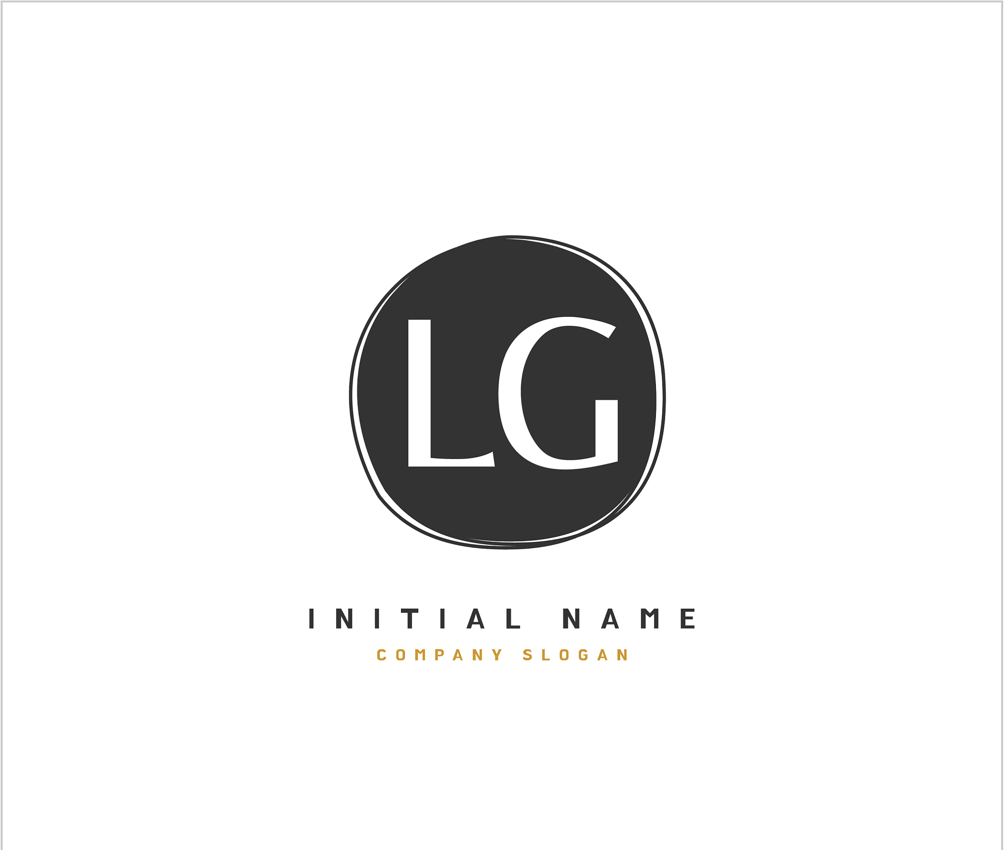 l g lg beauty initial logo handwriting logo of