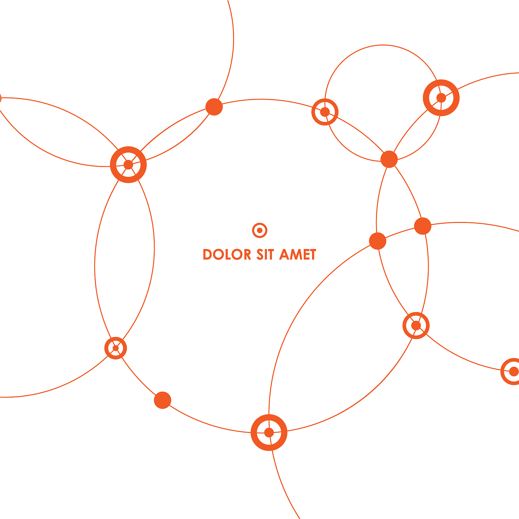 abstract background with circles and dots connect