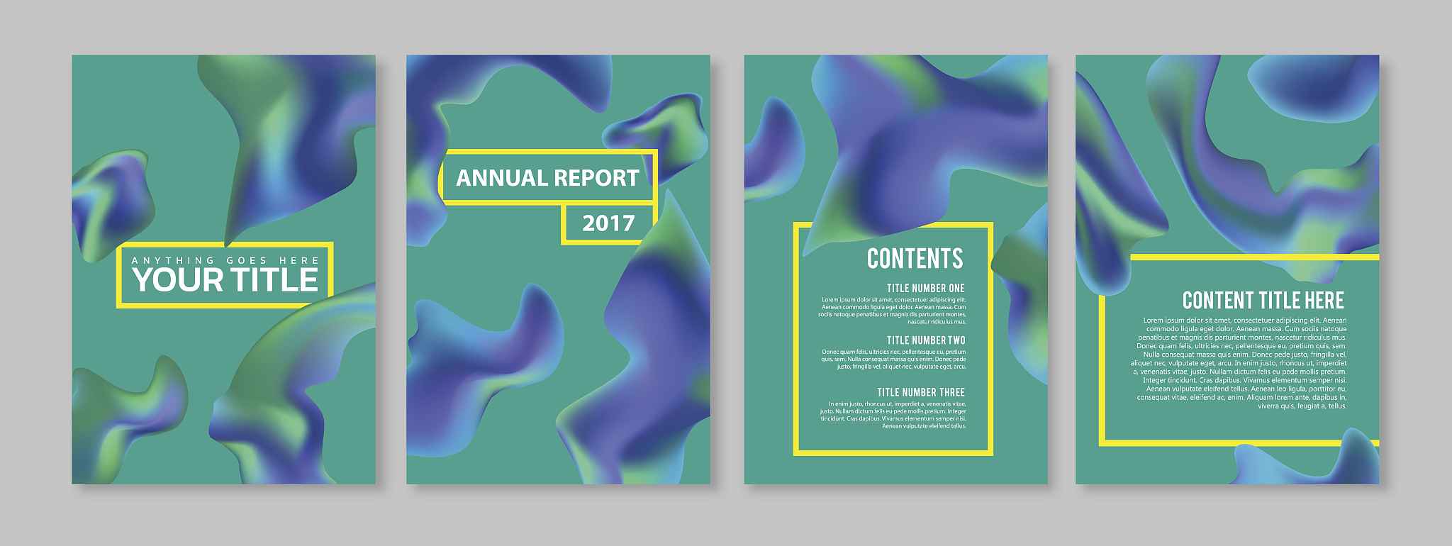 color blend page design set