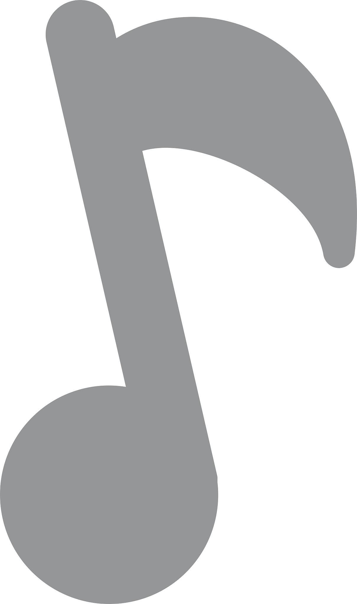 isolated music note