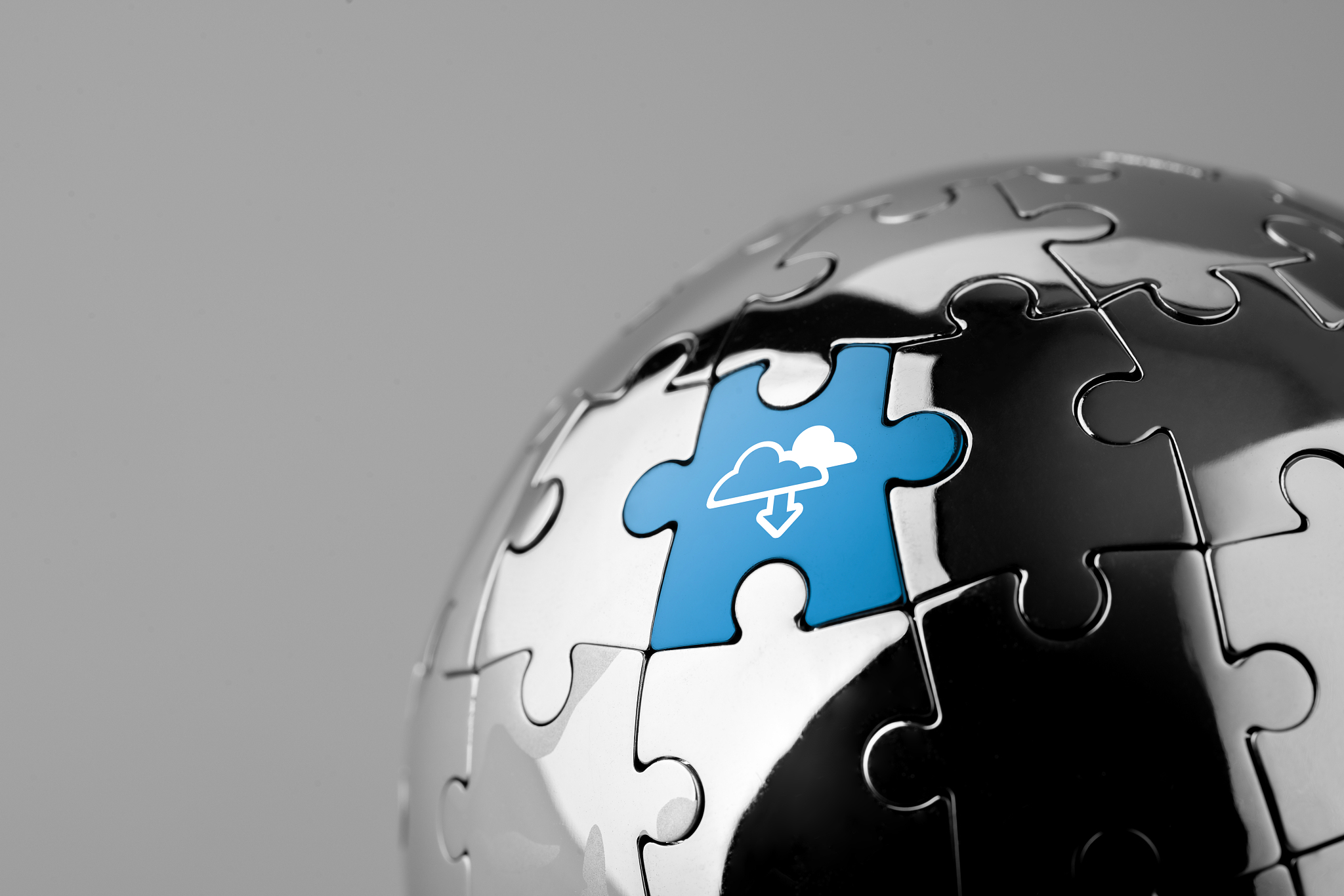 cloud technology icon for global business concept