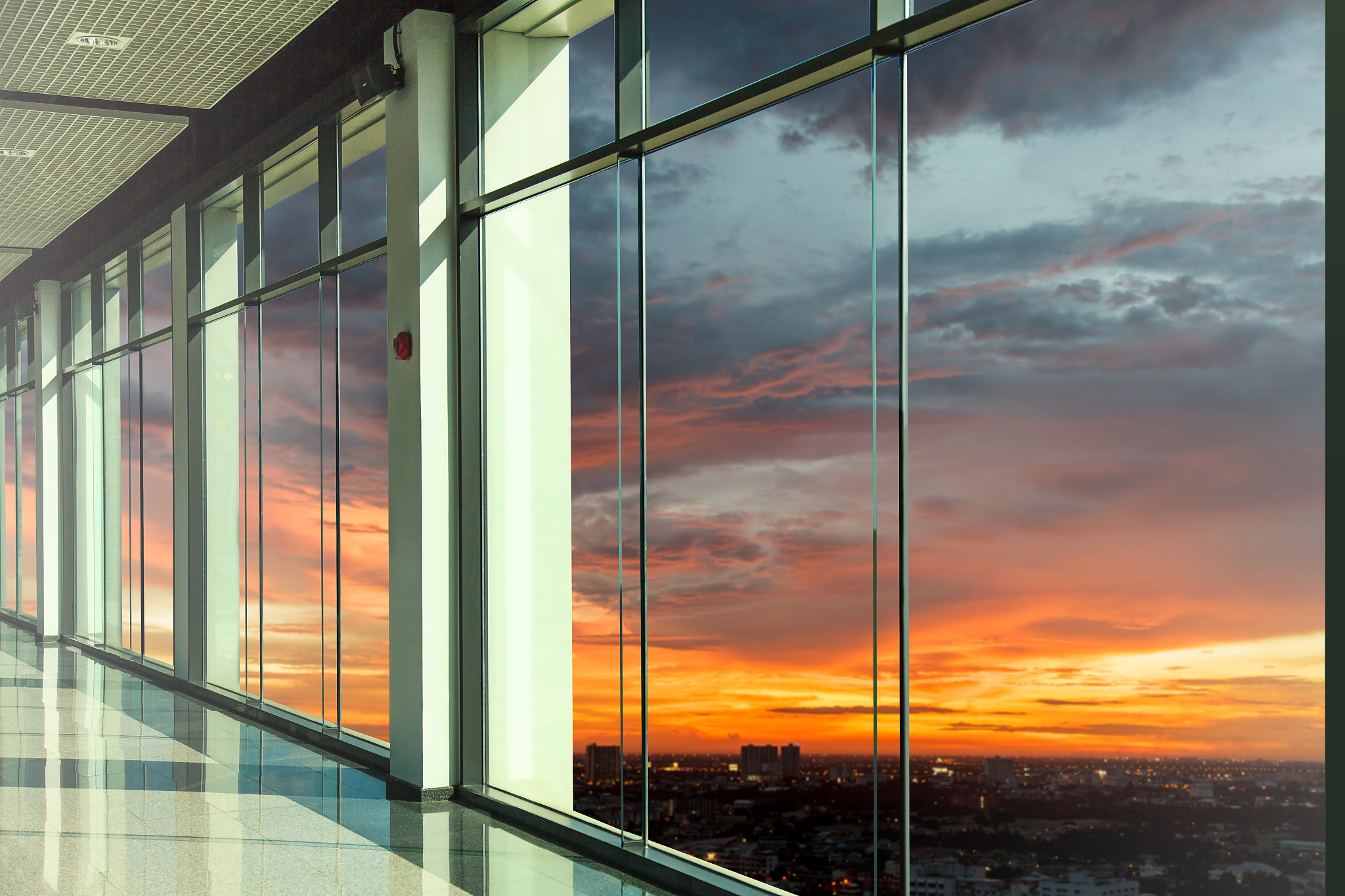 windows in modern office