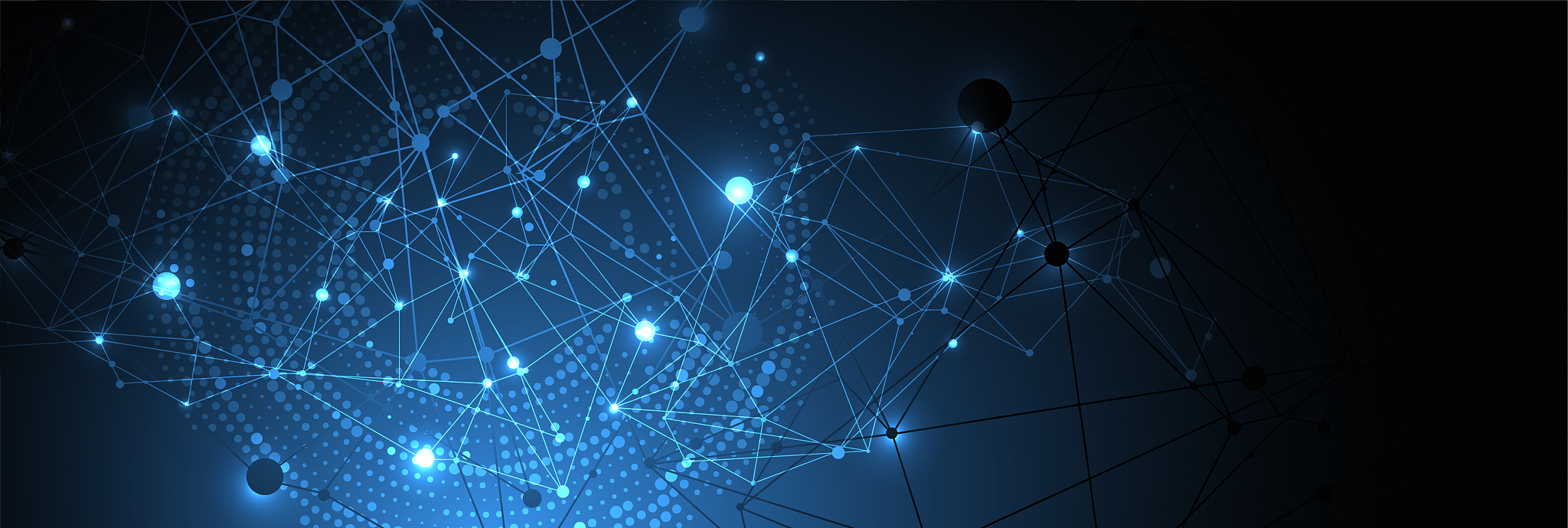 polygonal science background with connecting dots and lines. dig