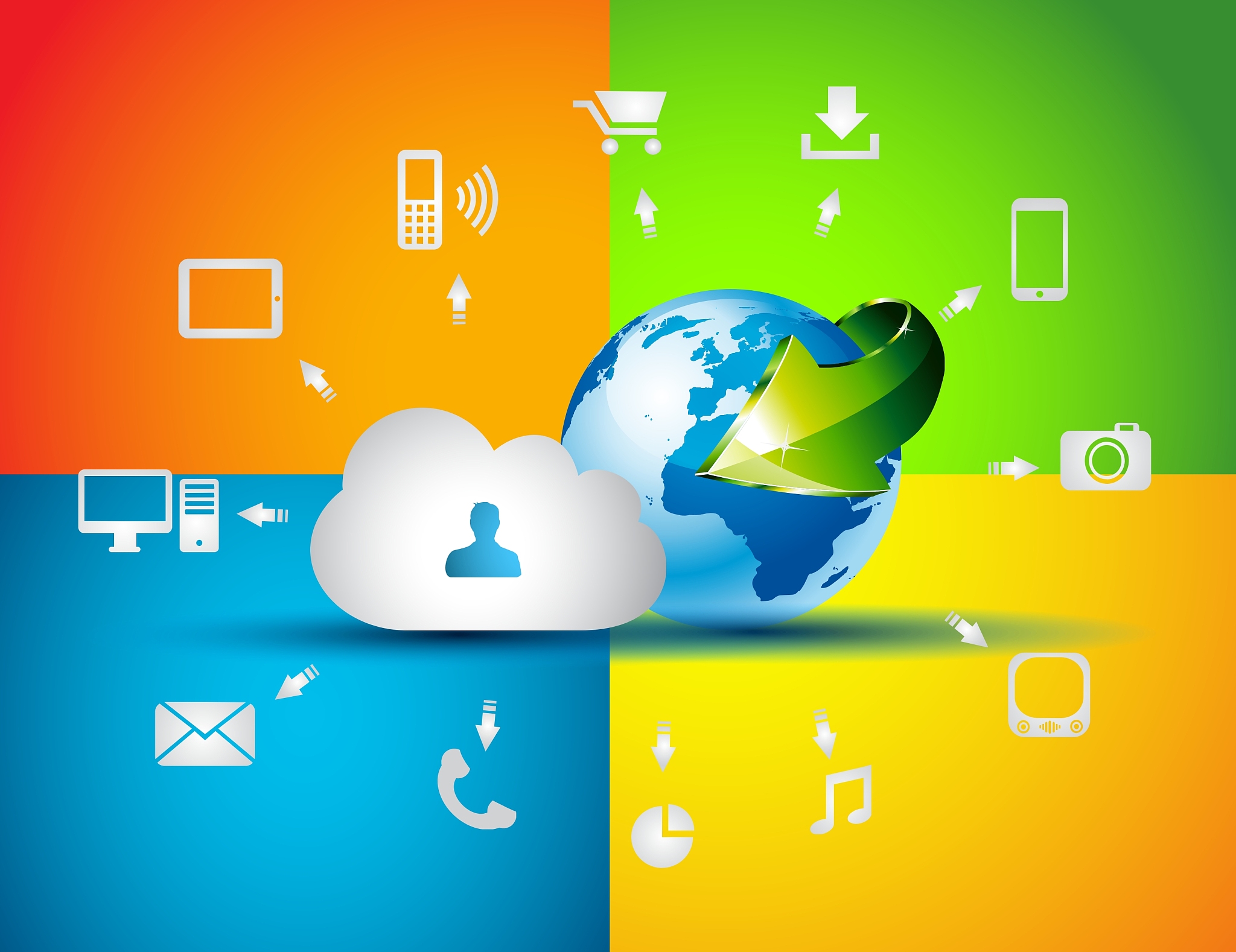 cloud computing concept background