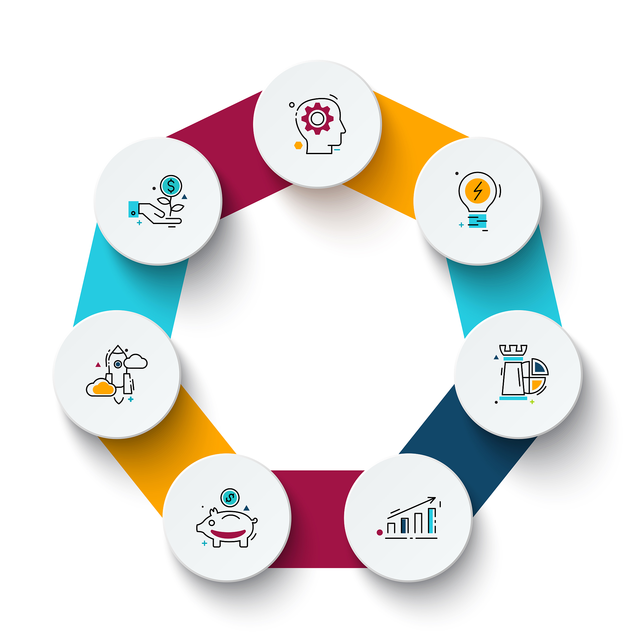 vector circle infographic.