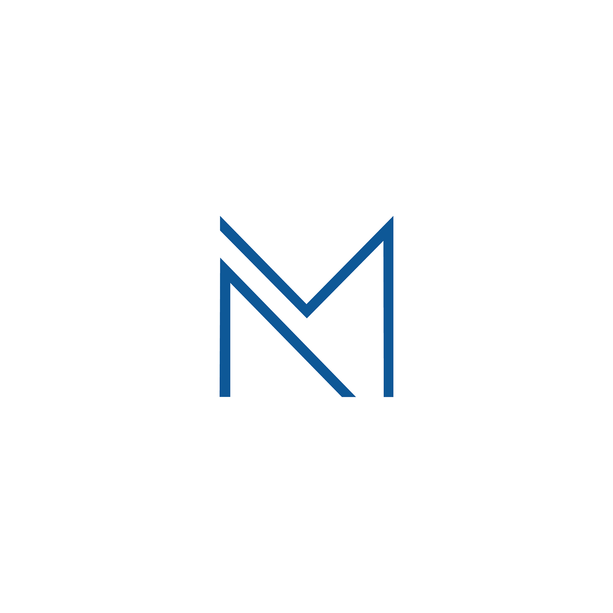 initial letter mn or nm logo design template