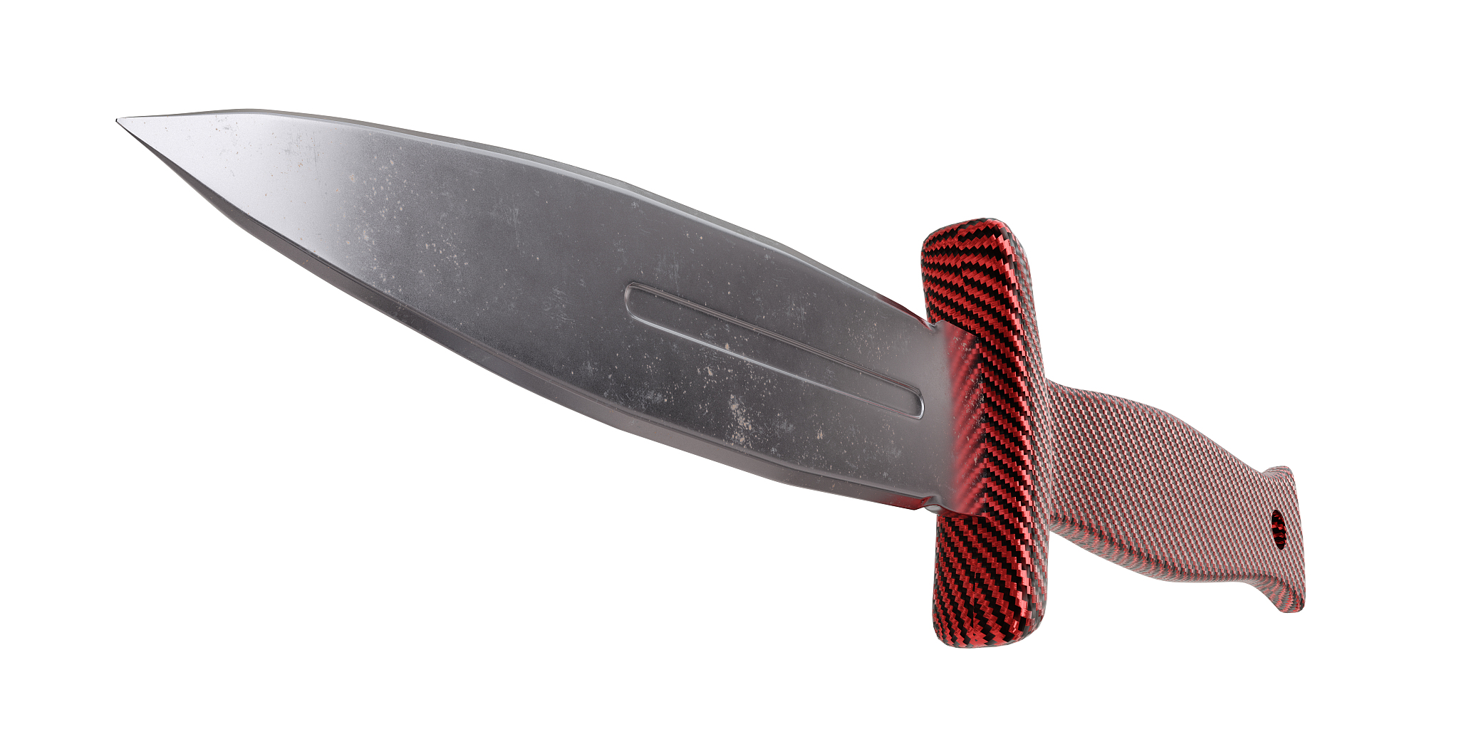 knife against white background