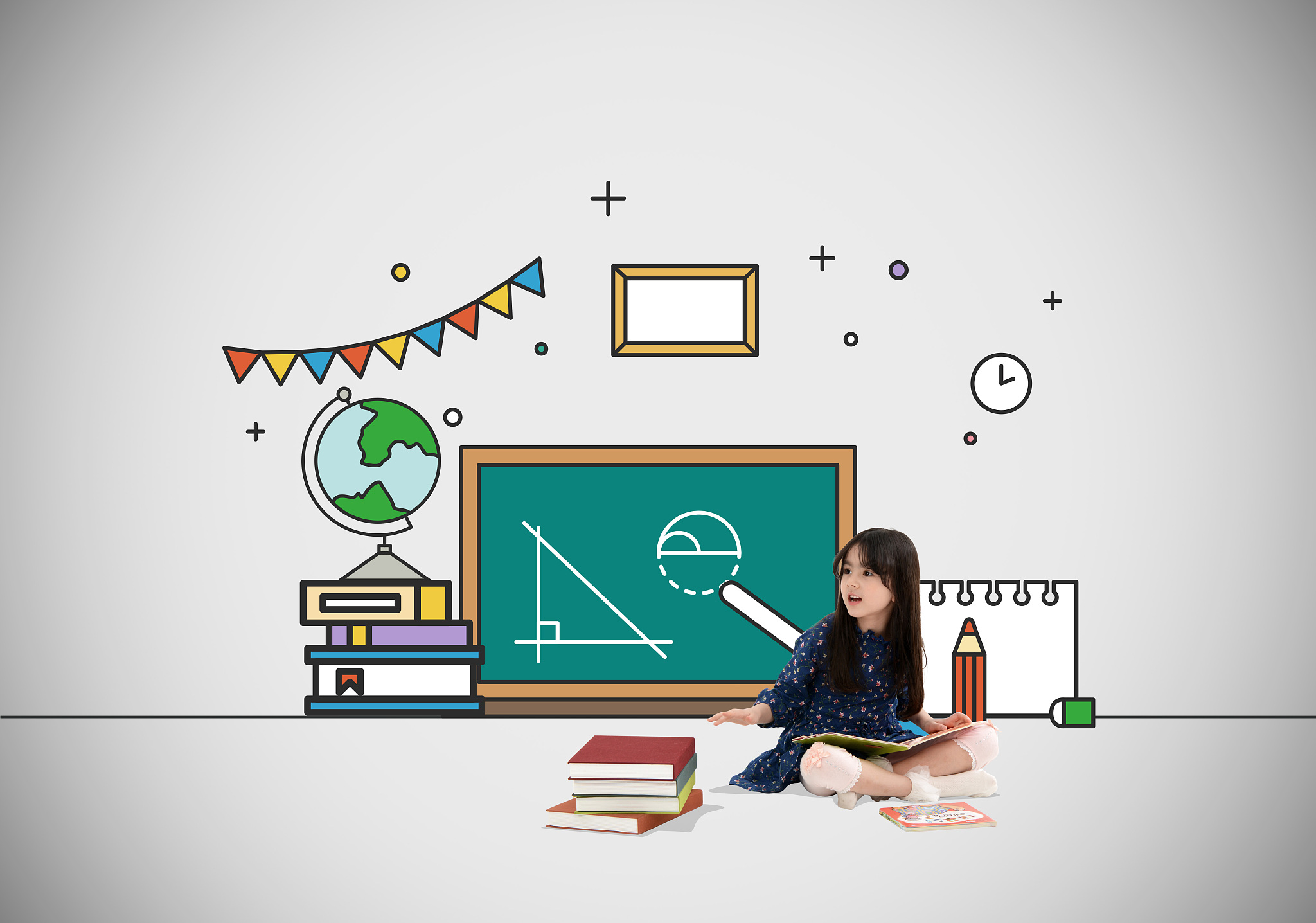 education, children, elementary school, korean, learning, study