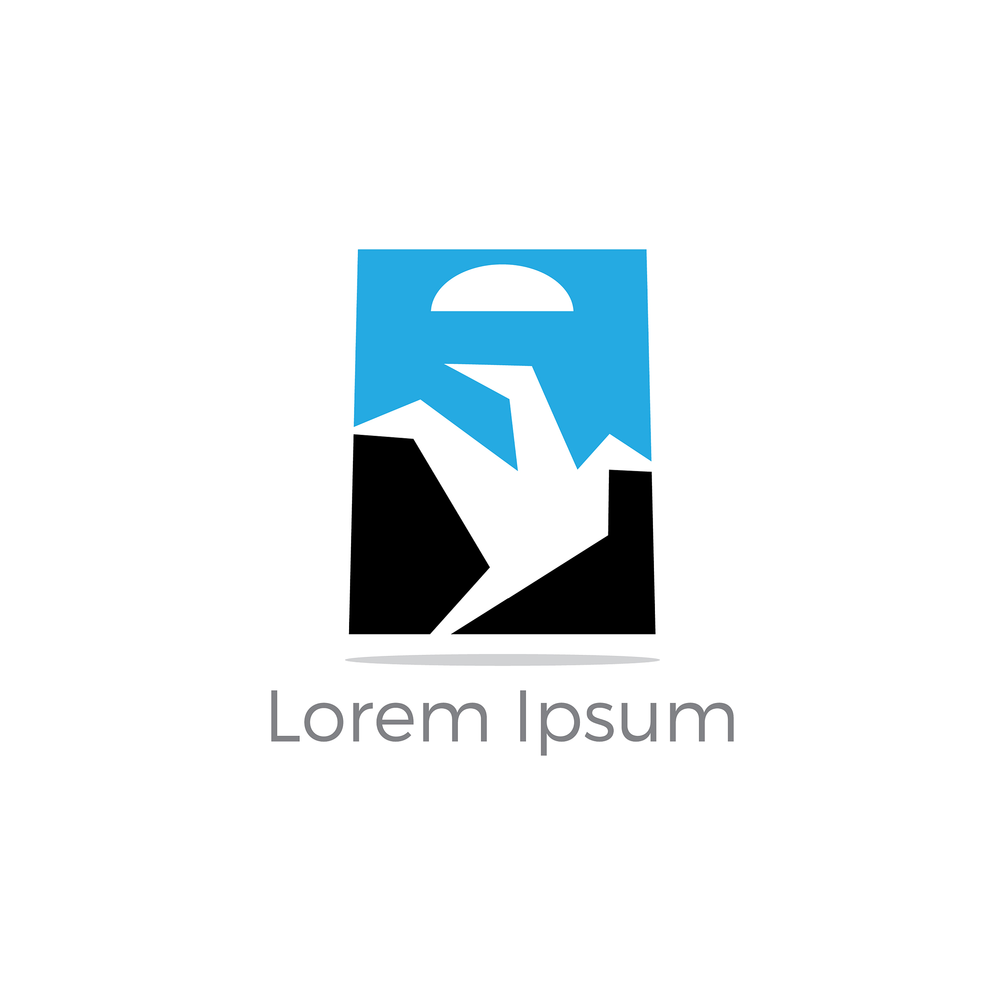 shopping bag logo design