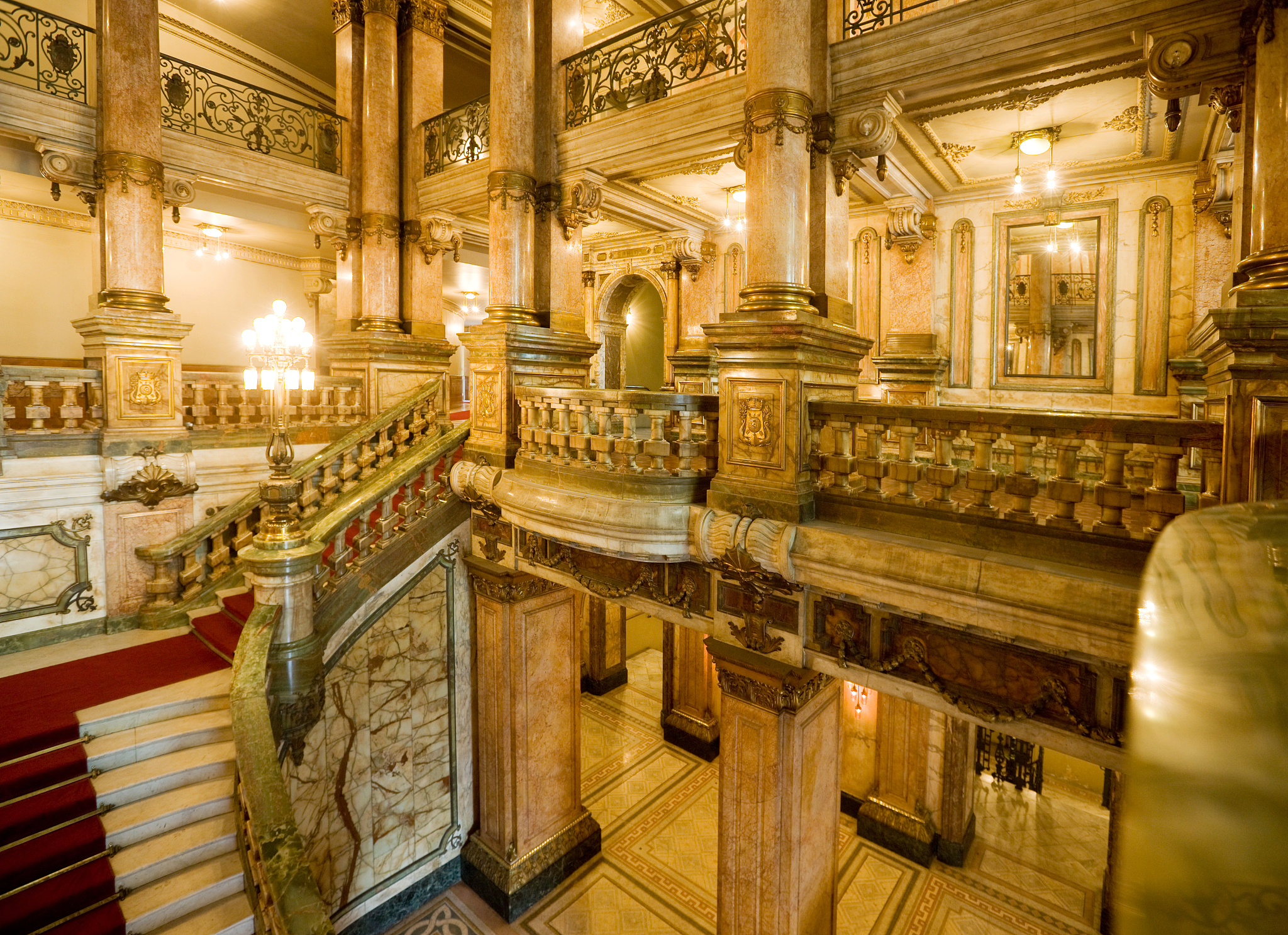 marble stairway