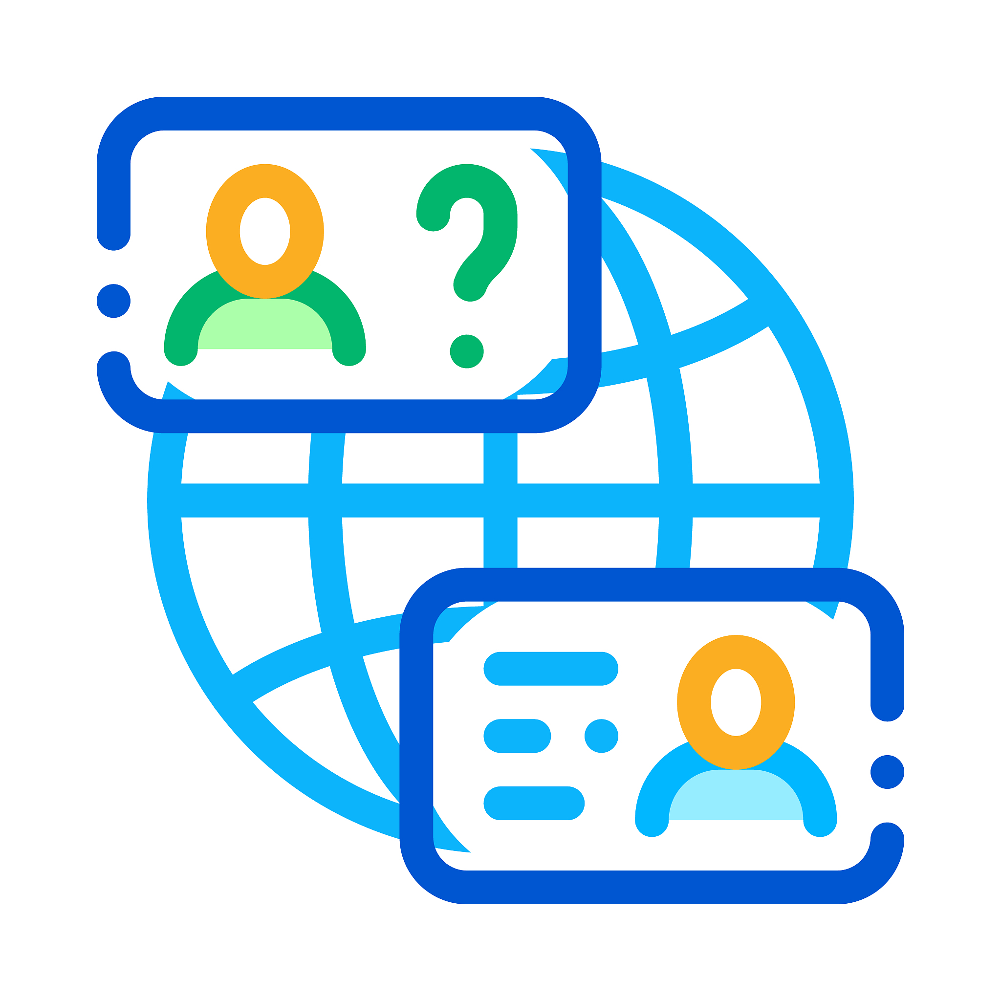 world aid forum icon vector outline illustration