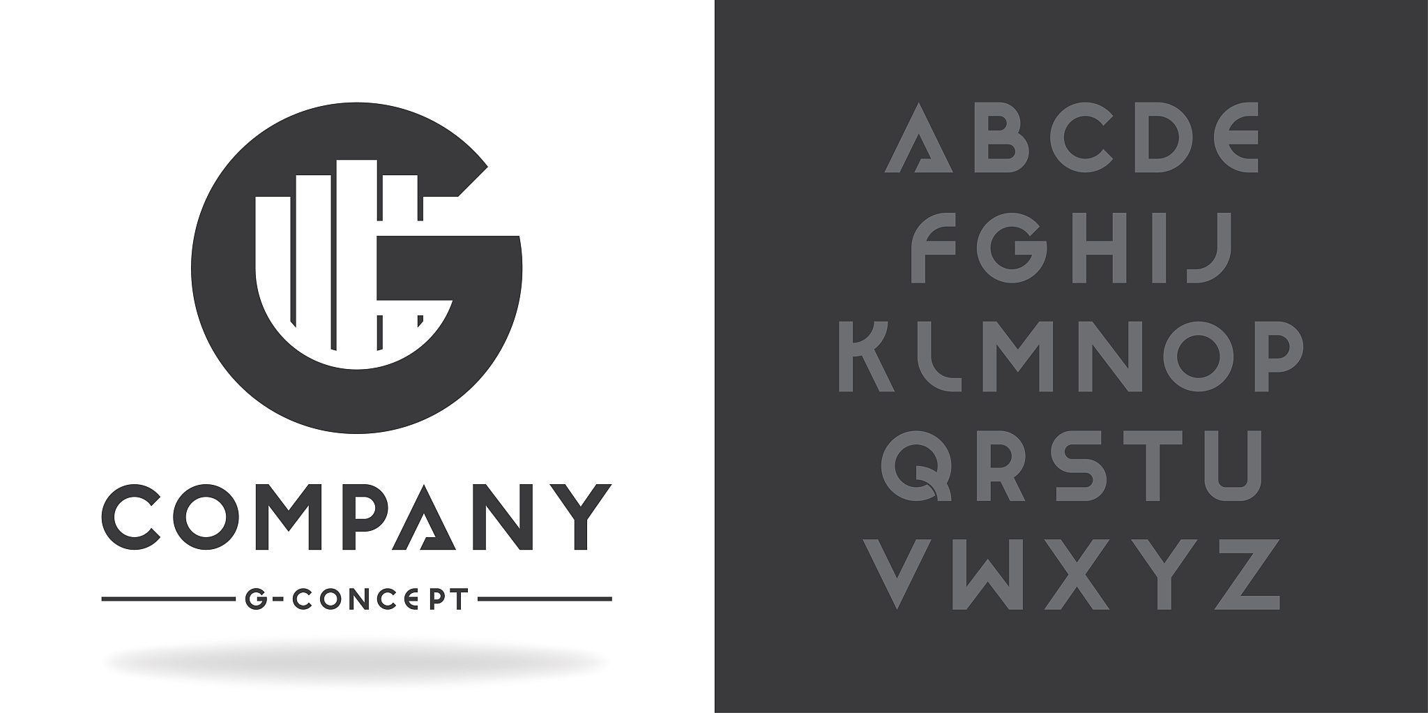 real estate, business logo template. font character design with 