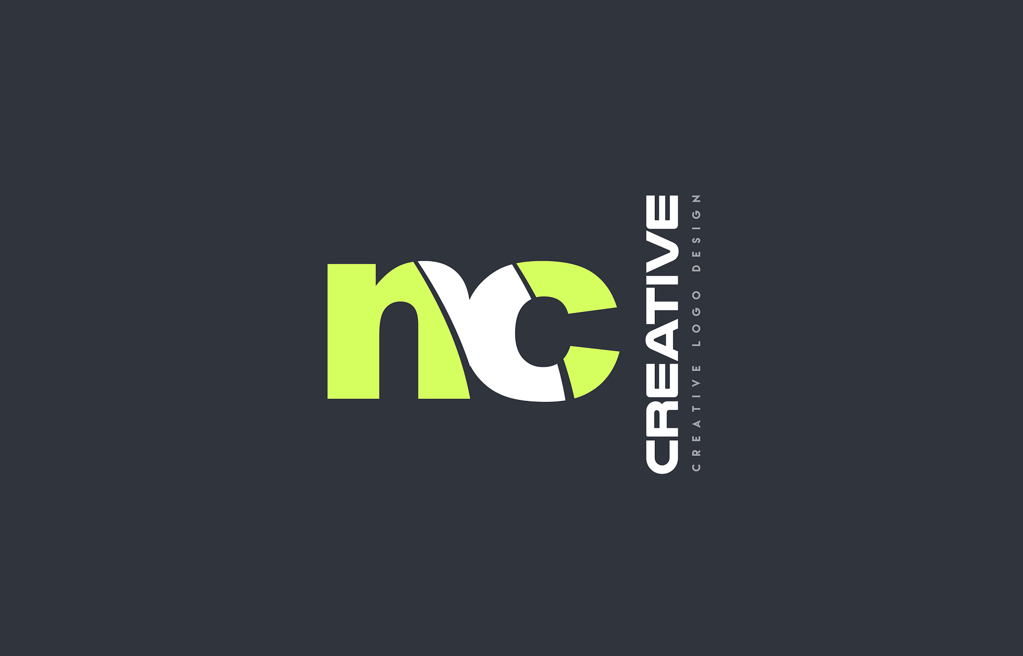 green letter nc n c combination logo icon company