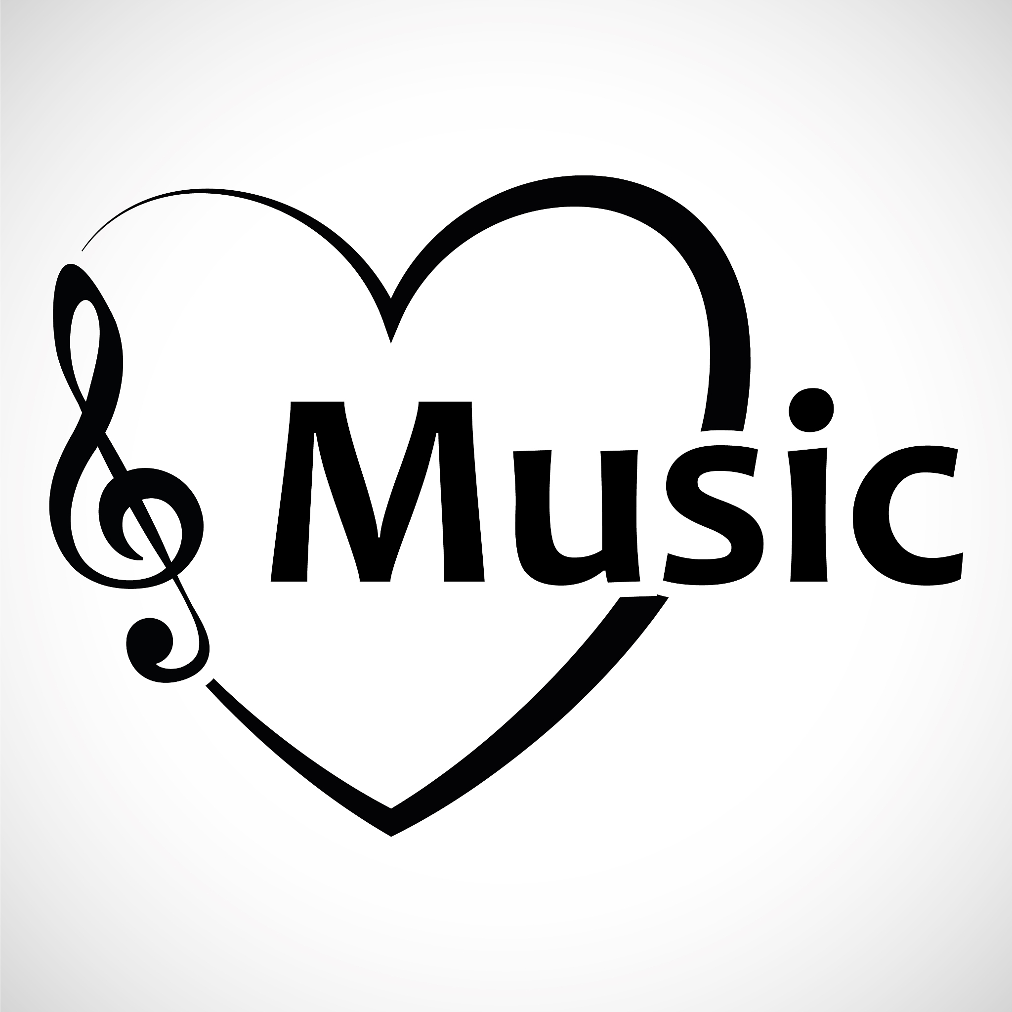icon heart music notes