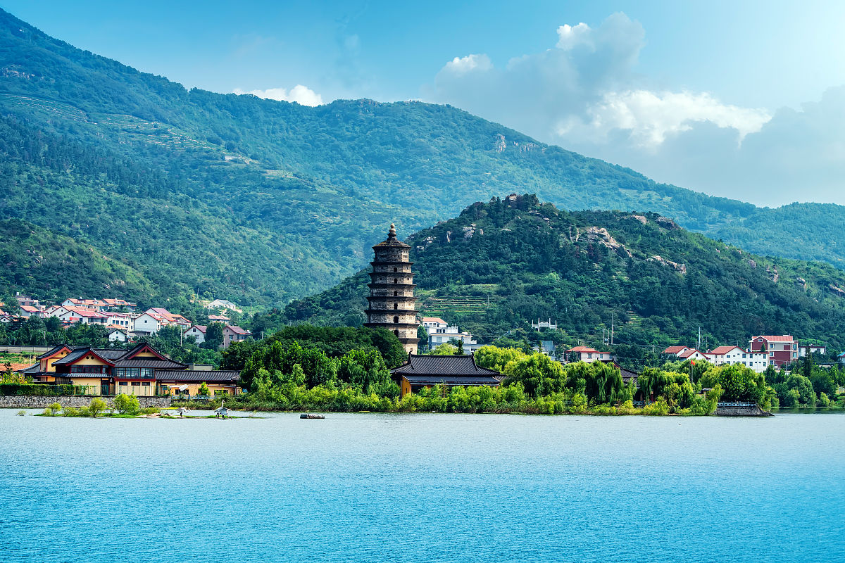 连云港花果山寺宝塔古建筑景观