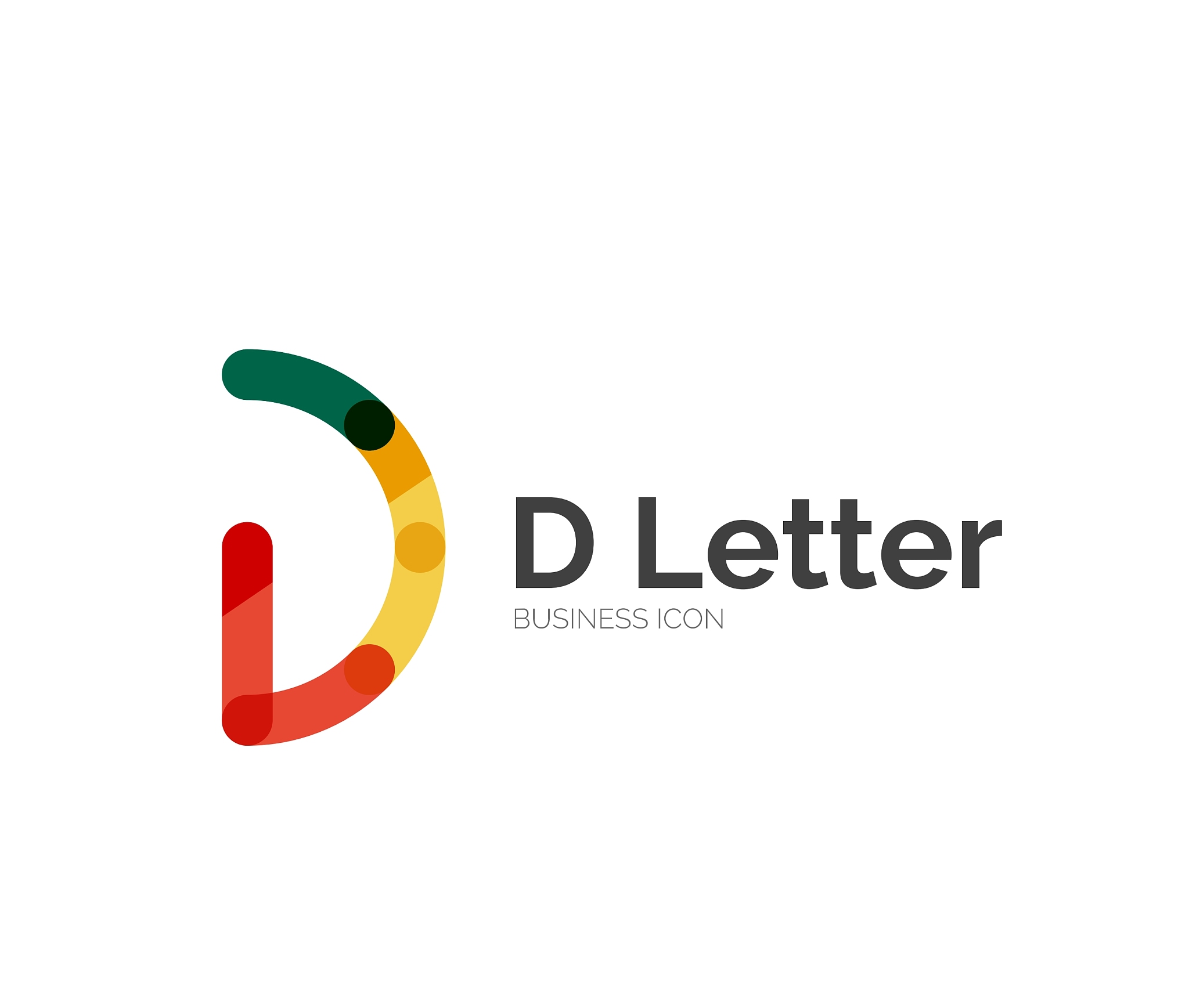 d letter logo minimal line design
