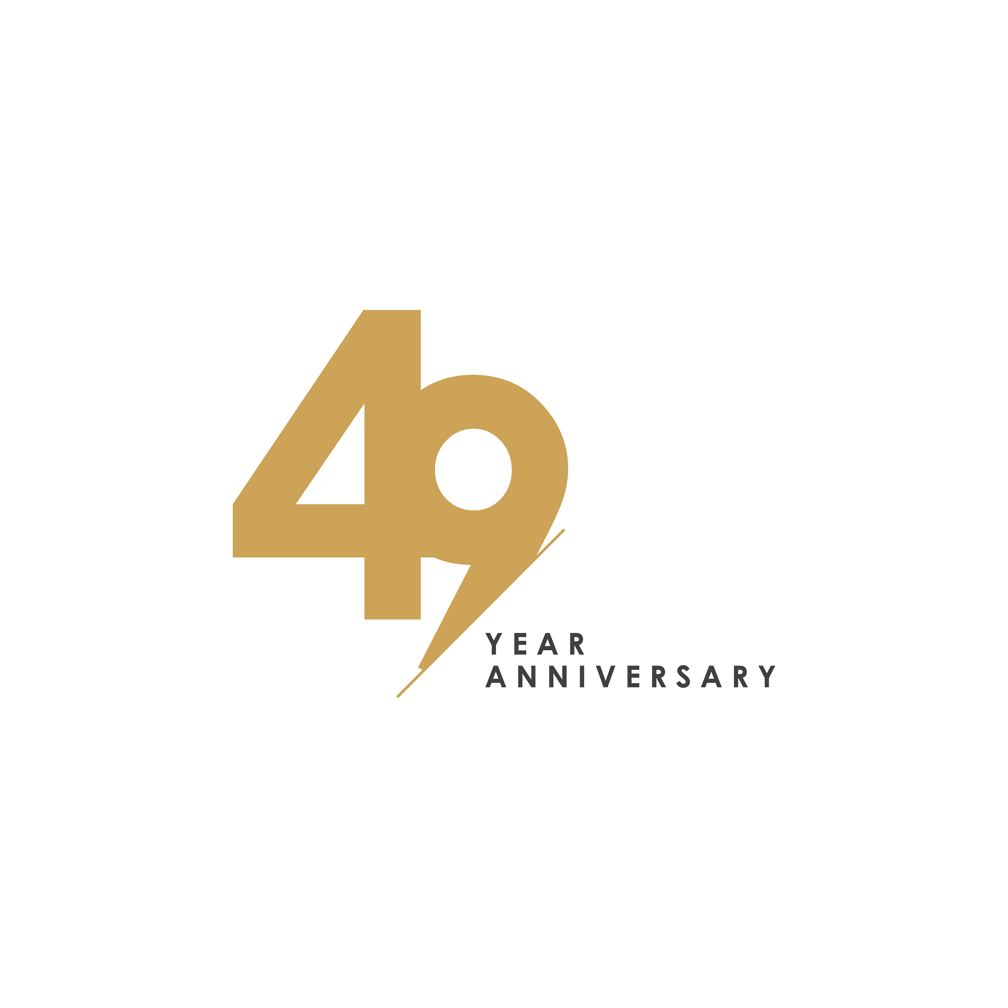 49 year anniversary template design