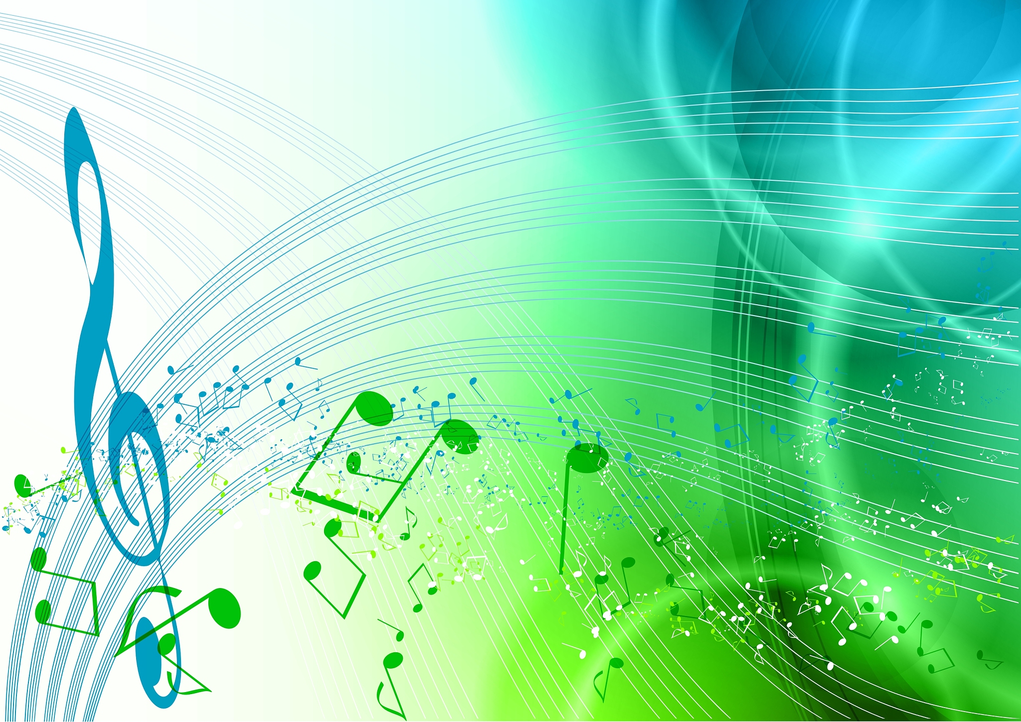 blue and green music