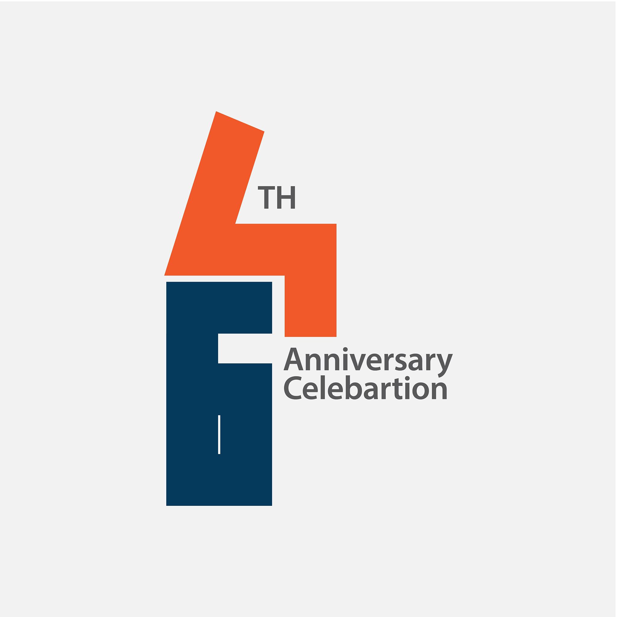 64 th anniversary celebration vector template design illustratio