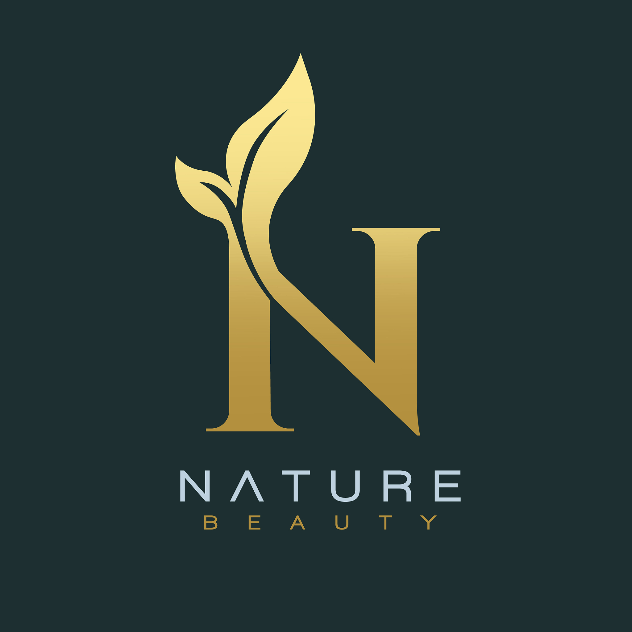 letter n luxury letter logo design icon