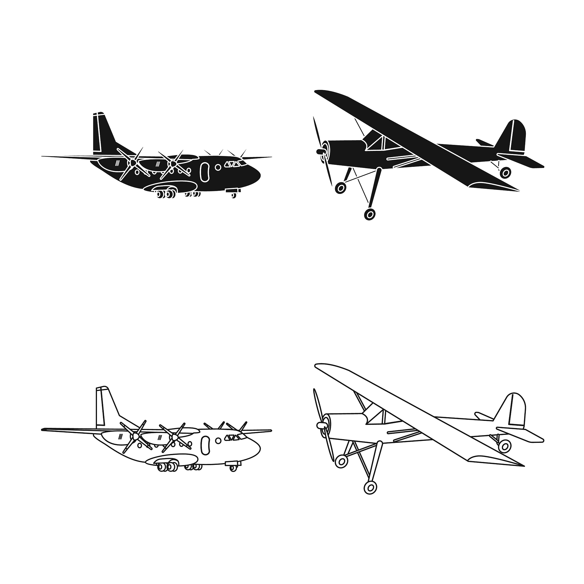 民航客机部件建模方法详解：机身、机翼、尾翼、副翼等