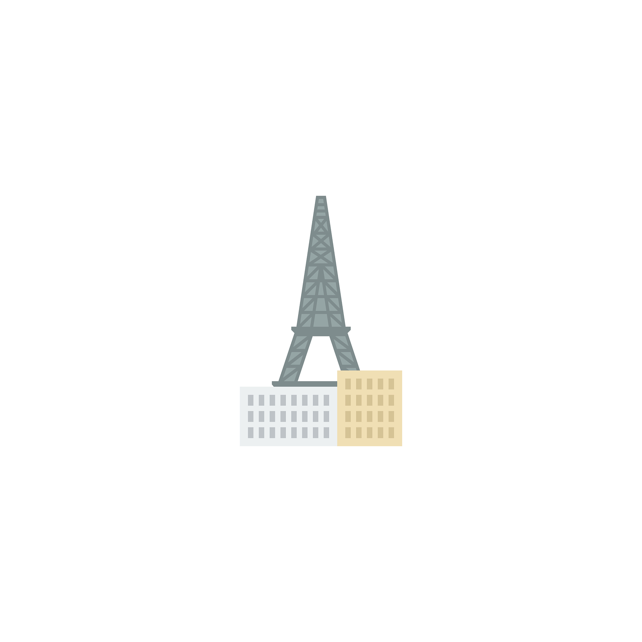 flat icon architecture element