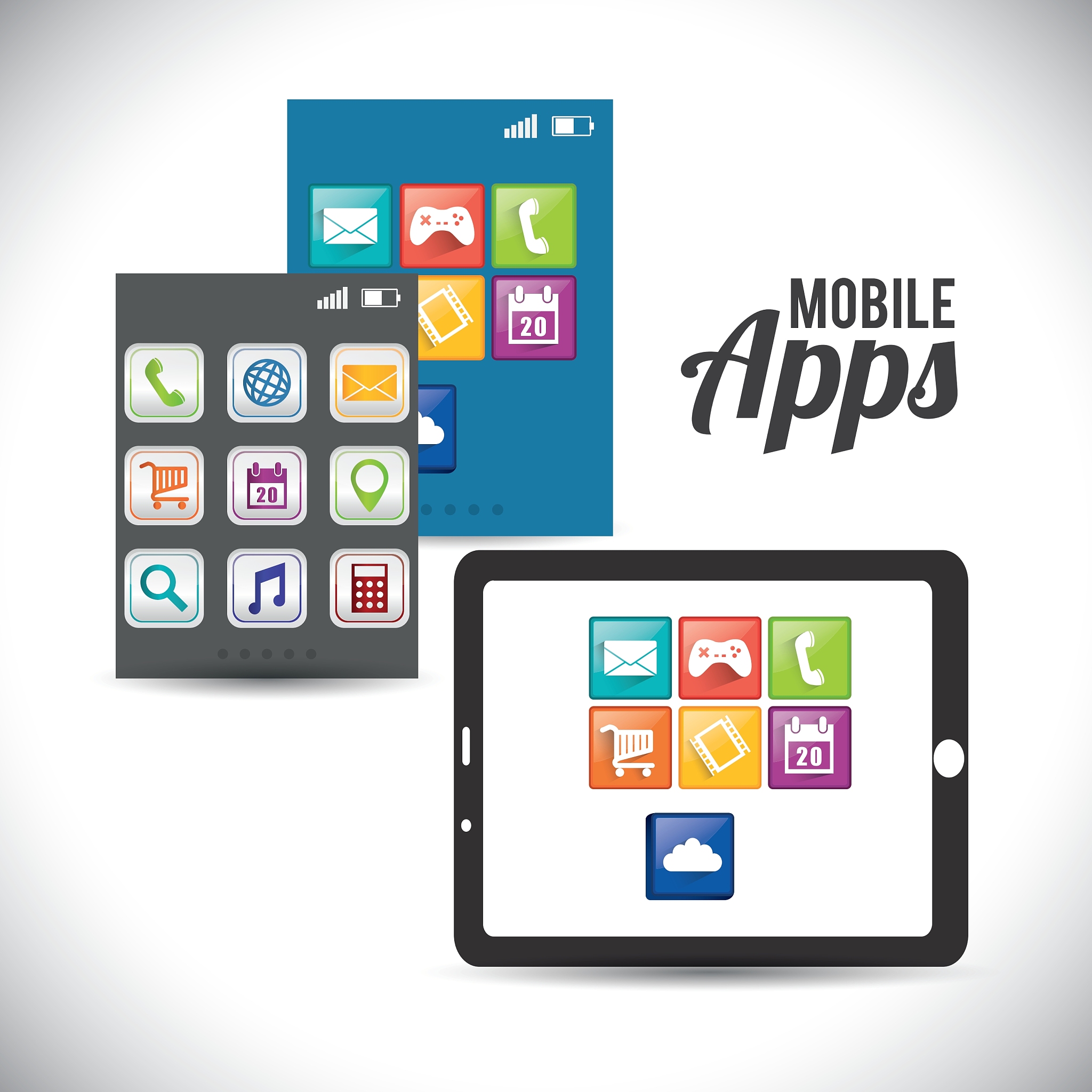 tablet mobile apps design