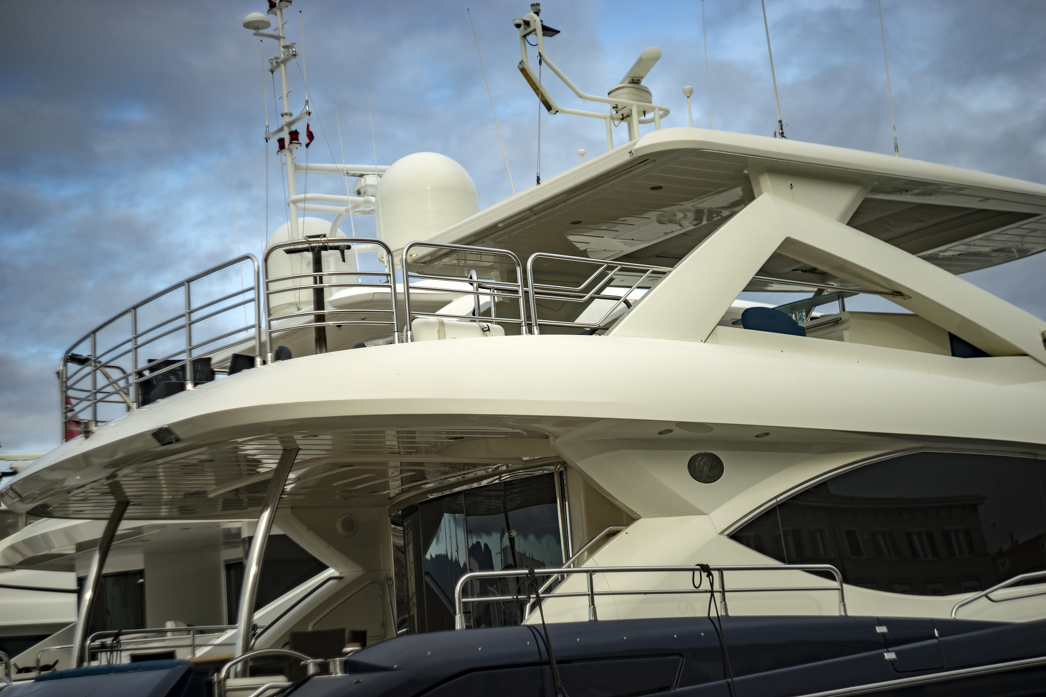 luxury yacht, detail