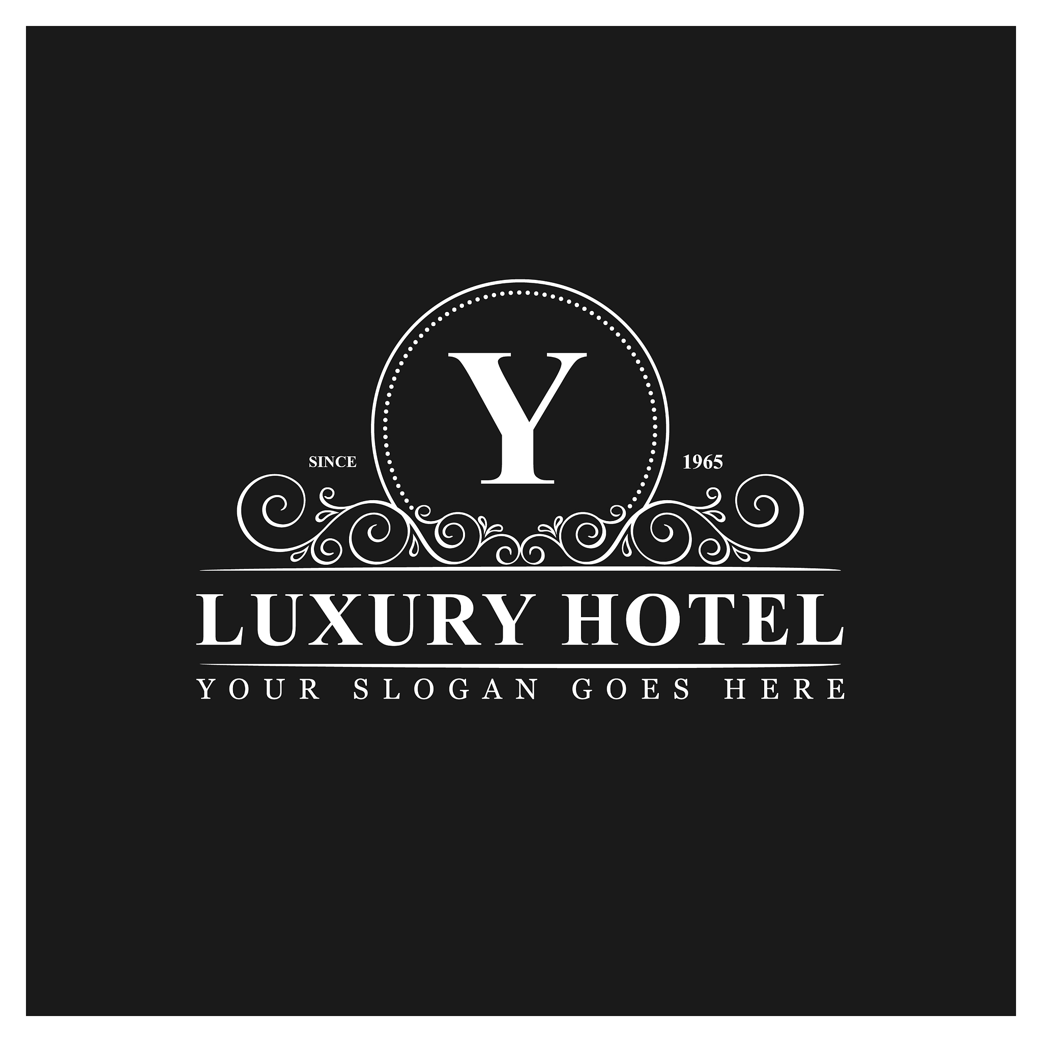 alphabetical logo design and typography