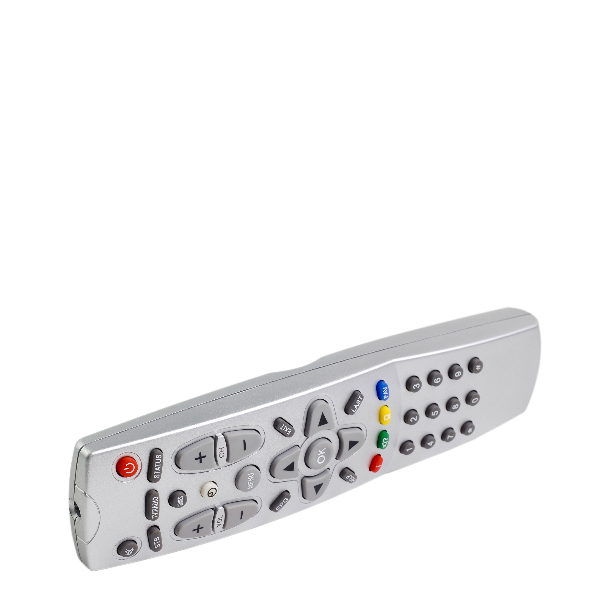 tv remote control isolated on white background