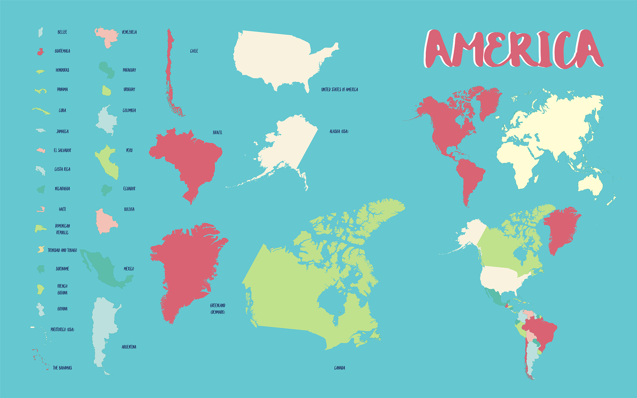 america map