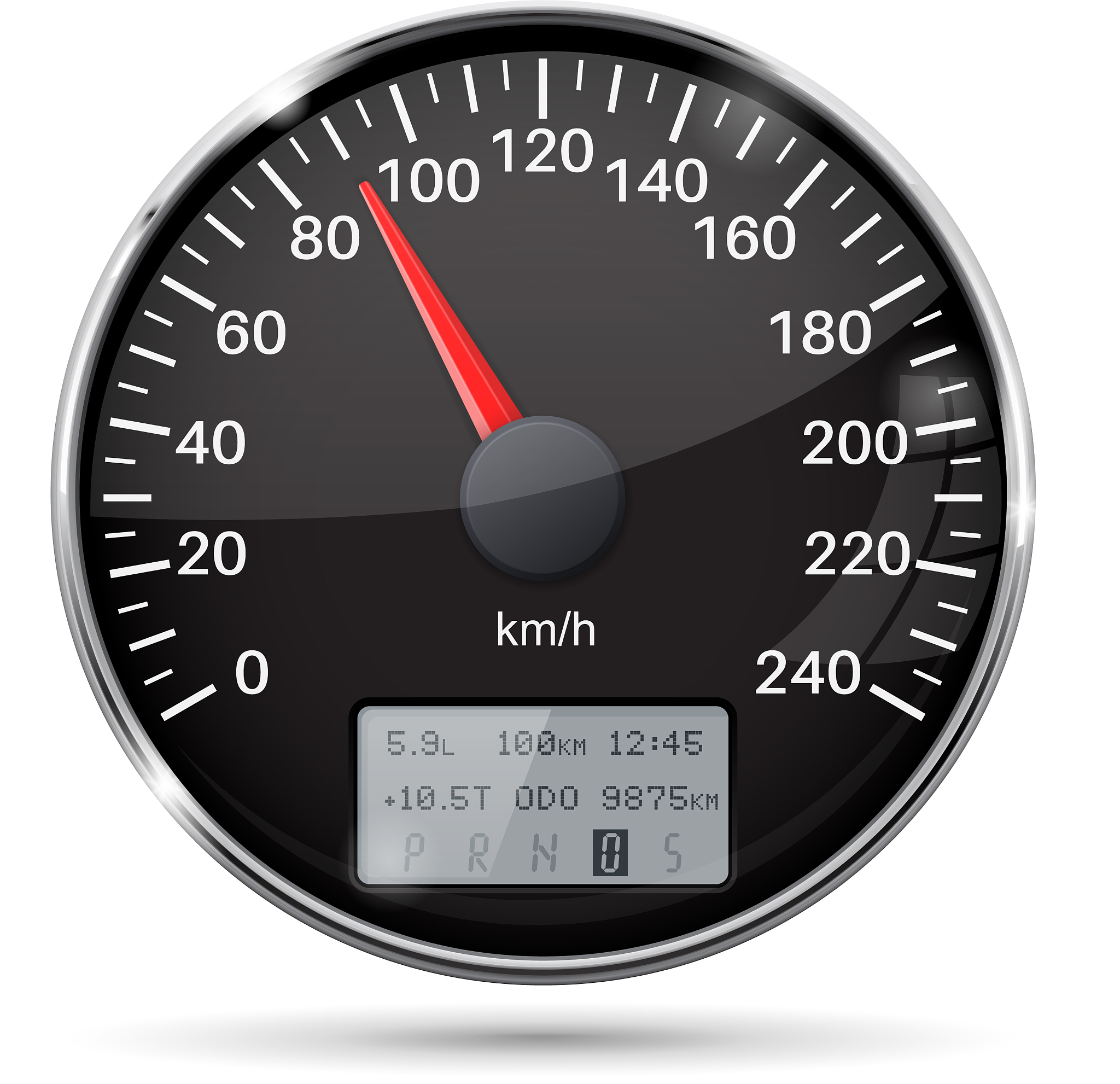 仪表显示67Km/时，实际速度是多少？