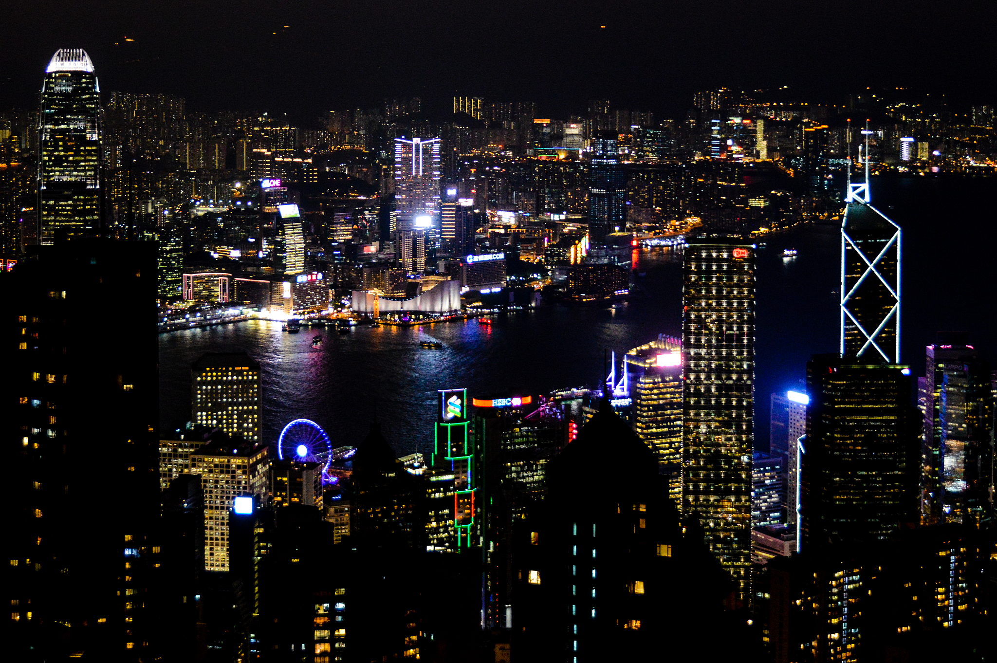 hong kong at night