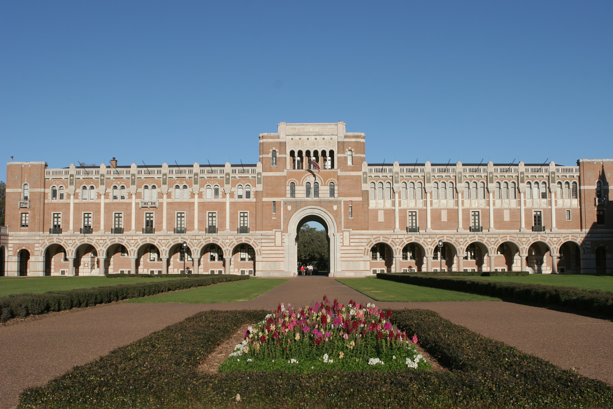 classic building at rice university, houston, texas