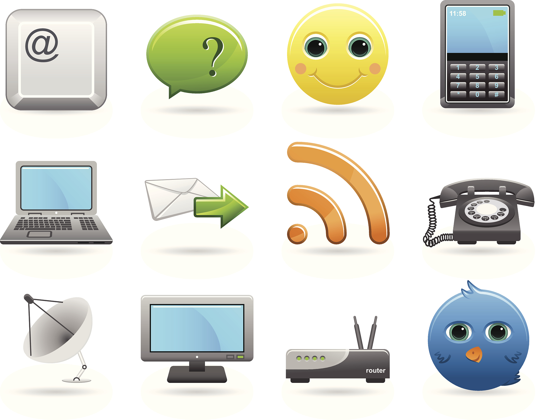 communications icons