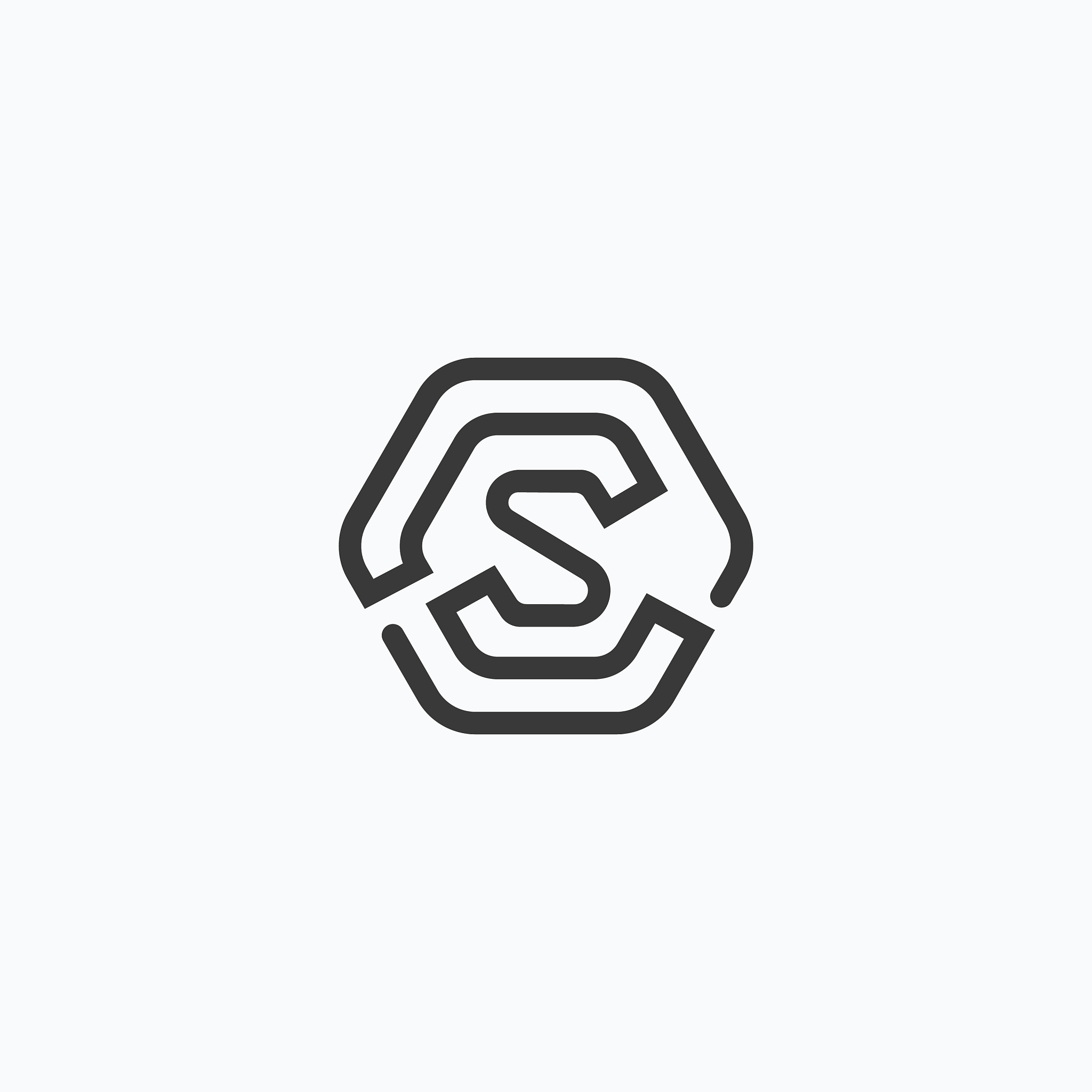 cs and sc creative initial based letter