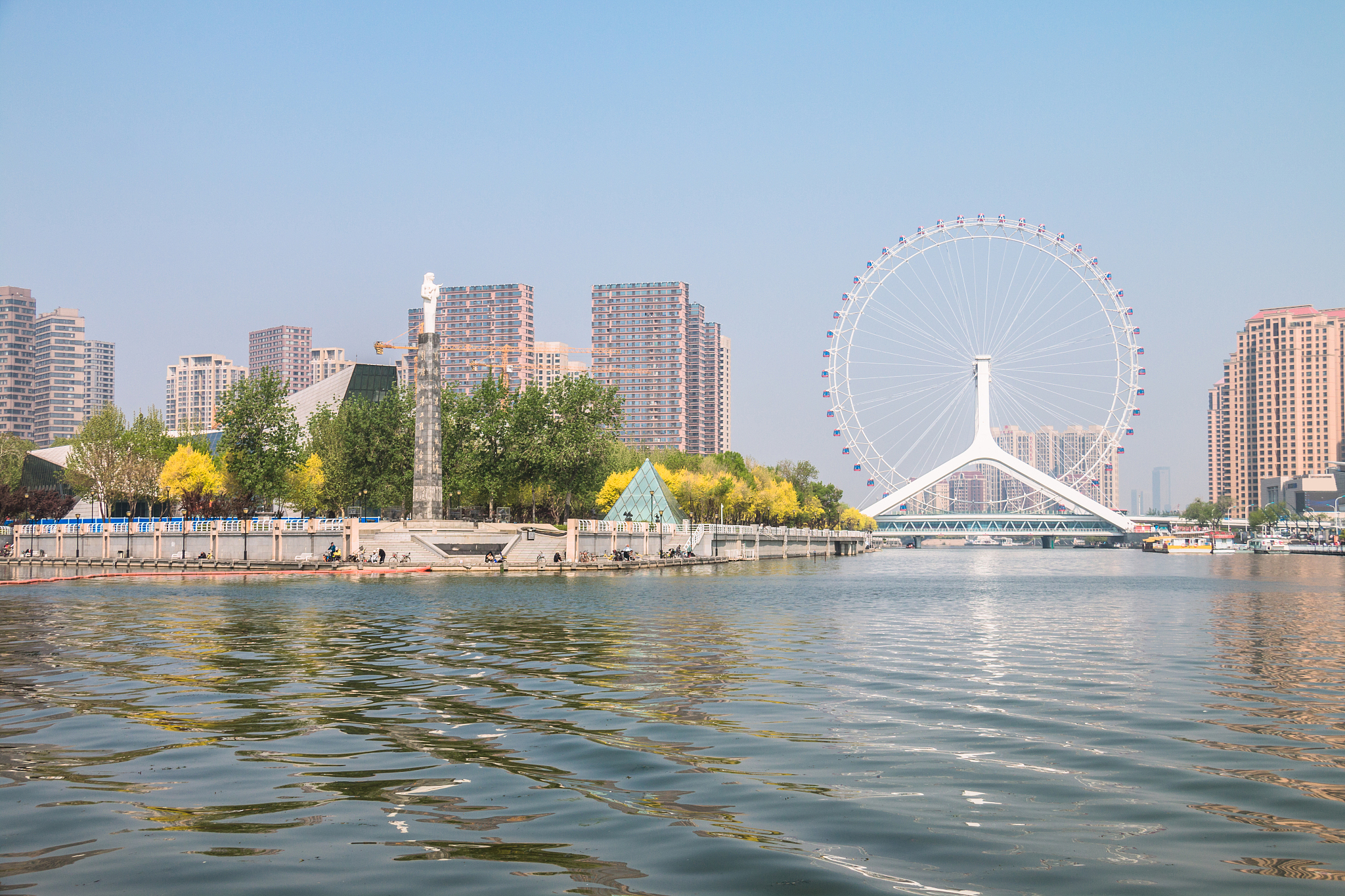 cityscape of tianjin, china