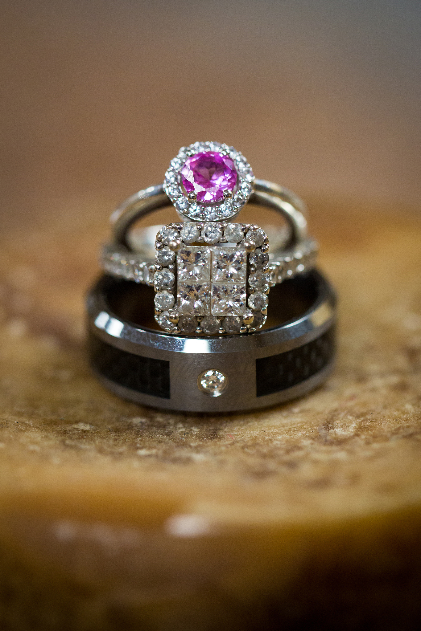 The Mined Ring: Inspired by Norway's Rocky Coastline - 925 Sterling Silver Signet Ring with Black Diamond