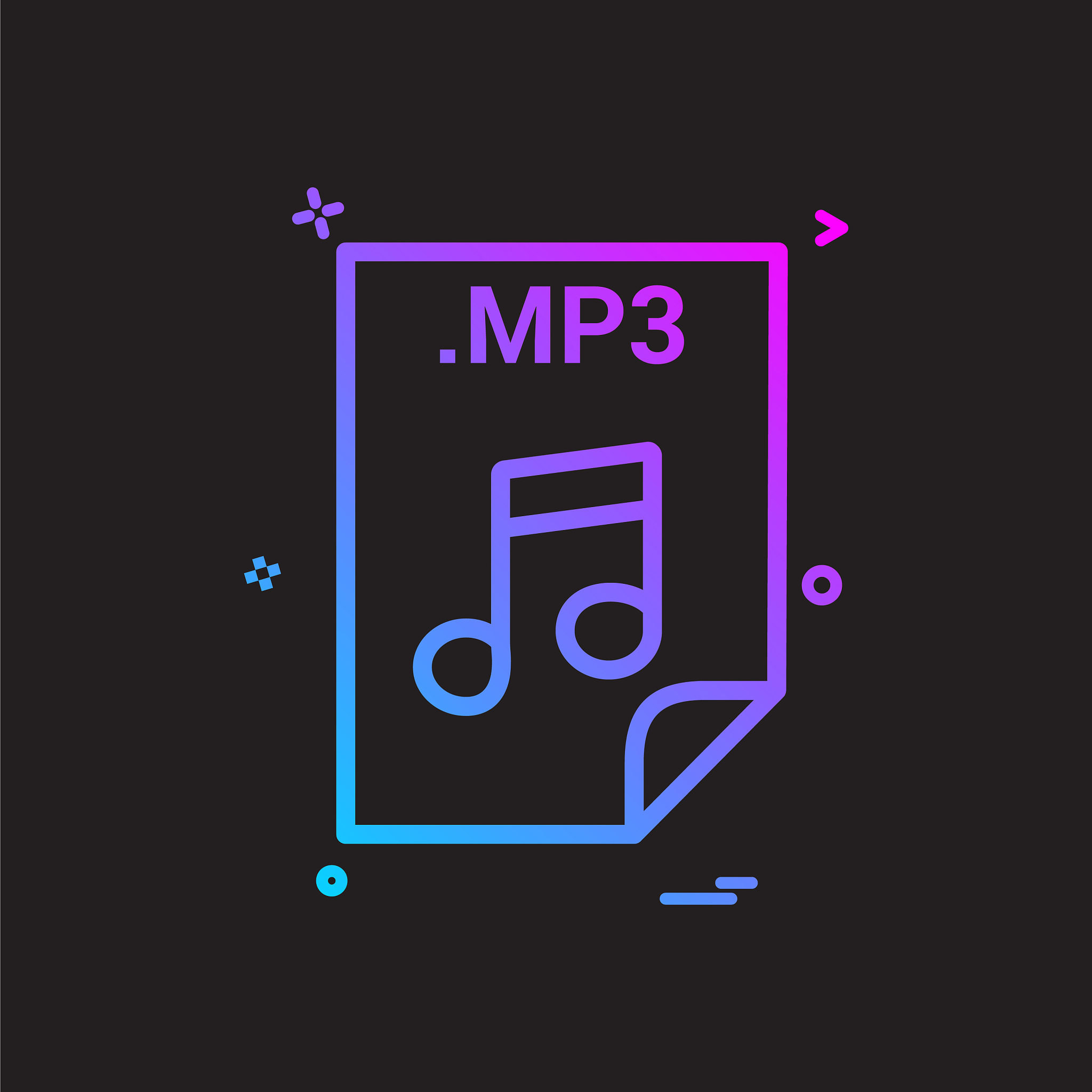 mp3 application download file files format icon