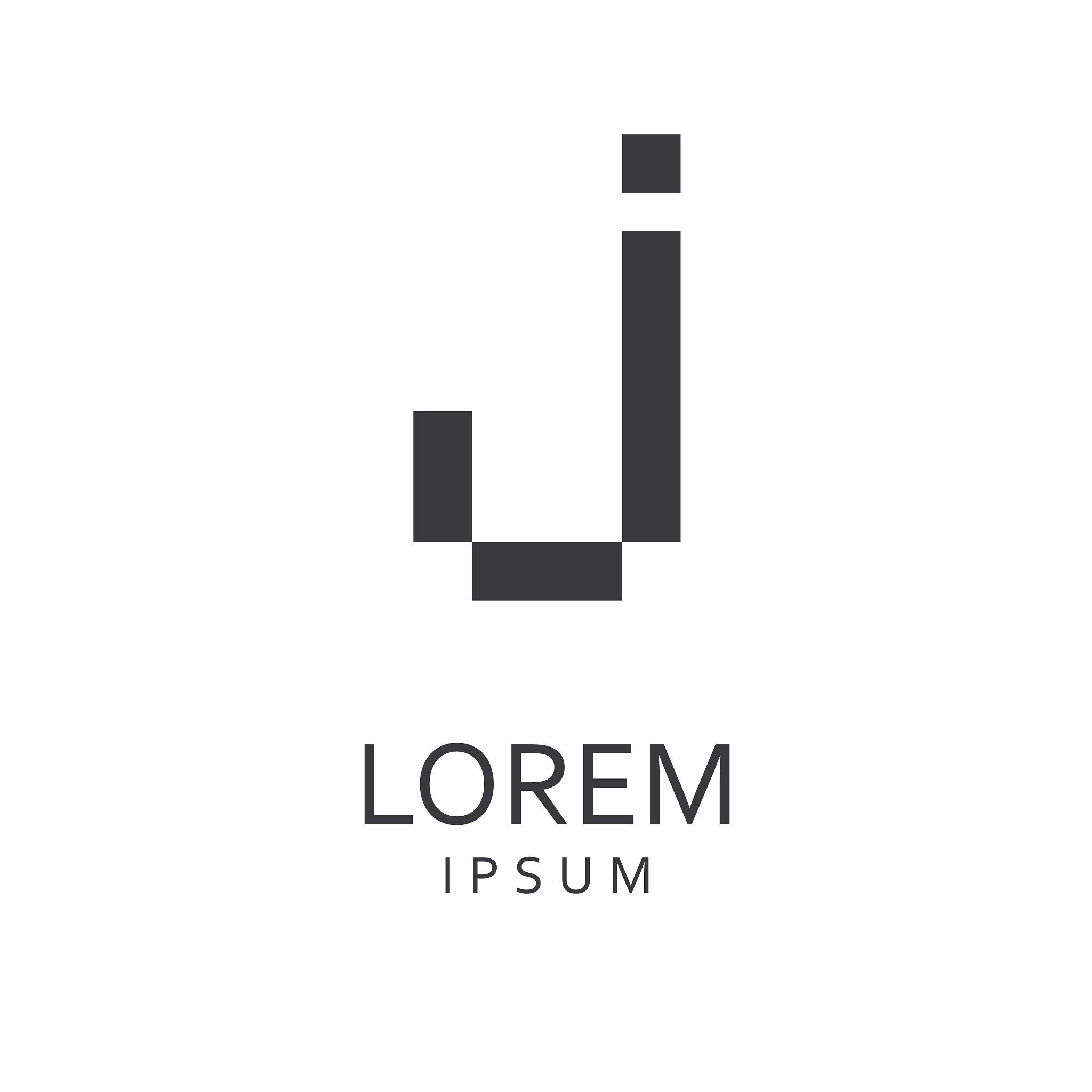 j letter logo icon