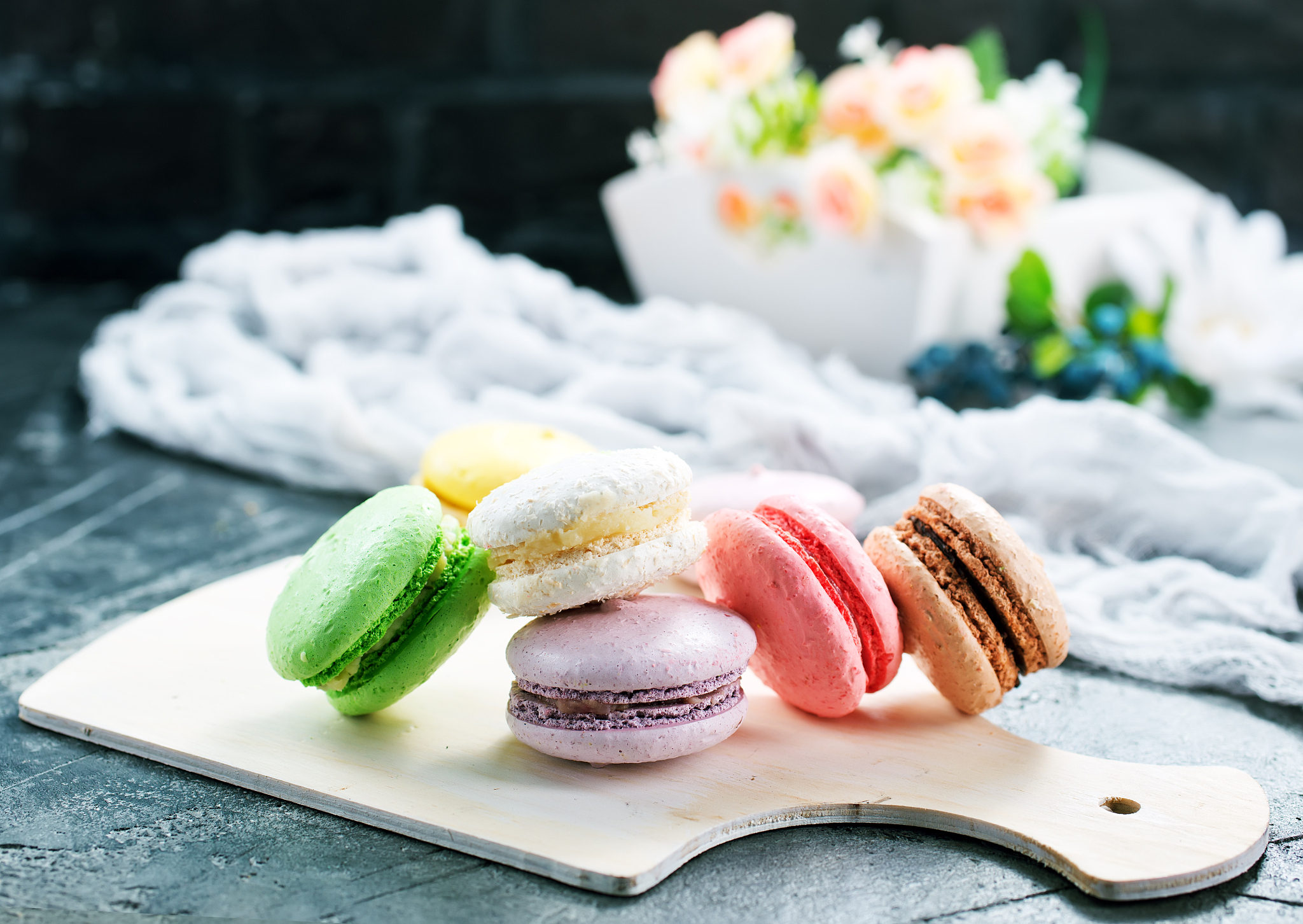 color macaroons