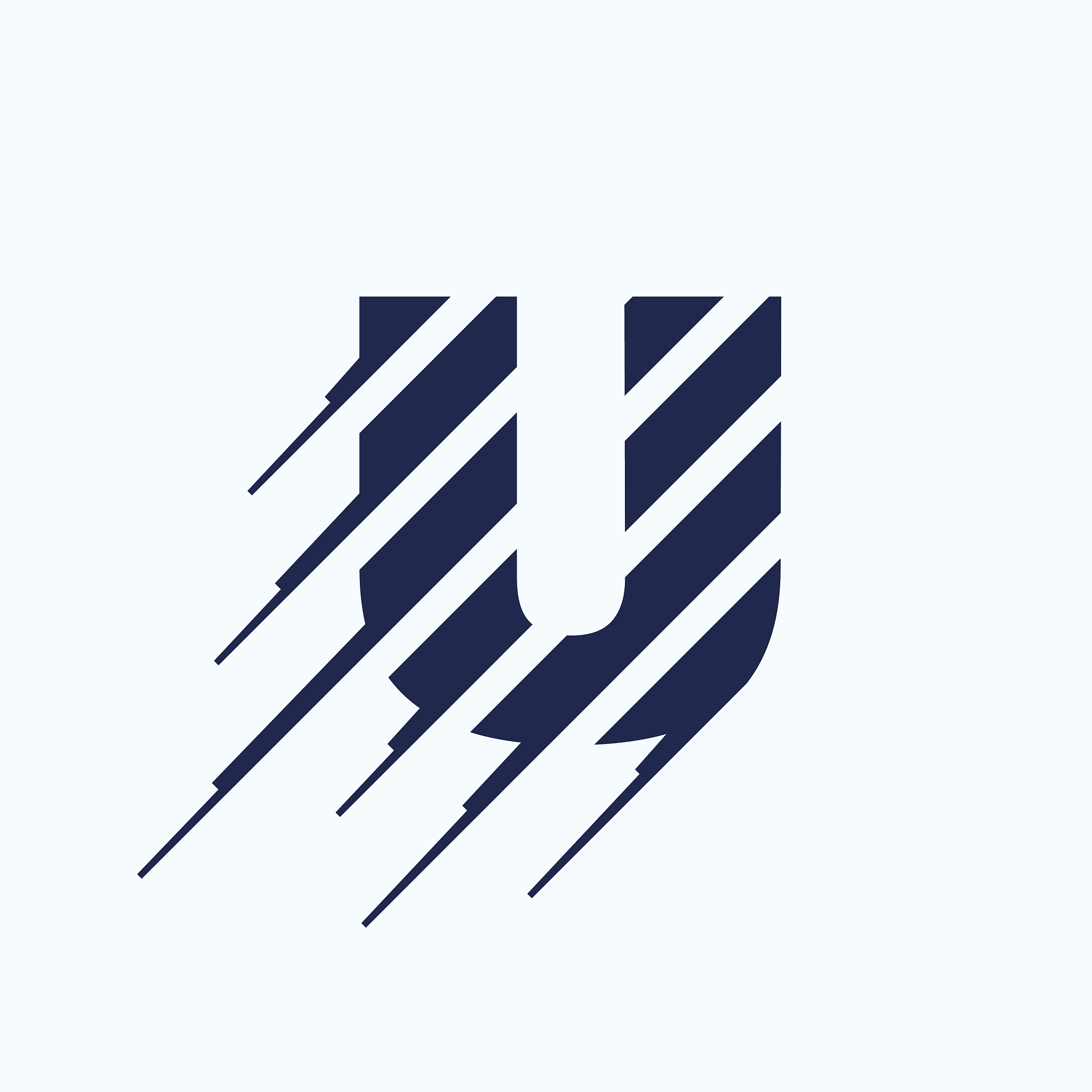 u letter icon design template.