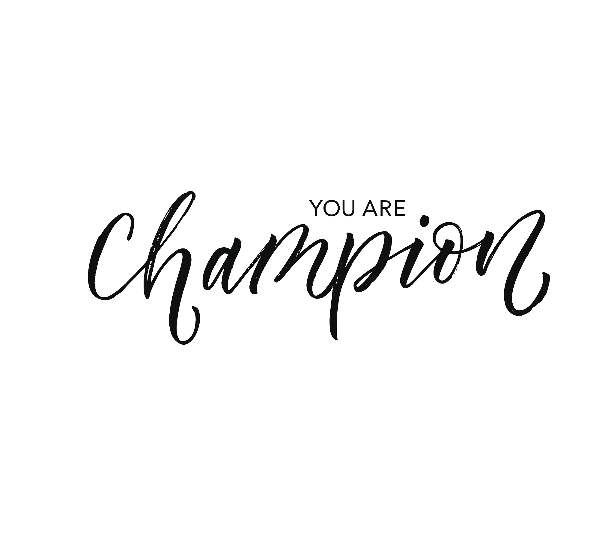 you are champion card.