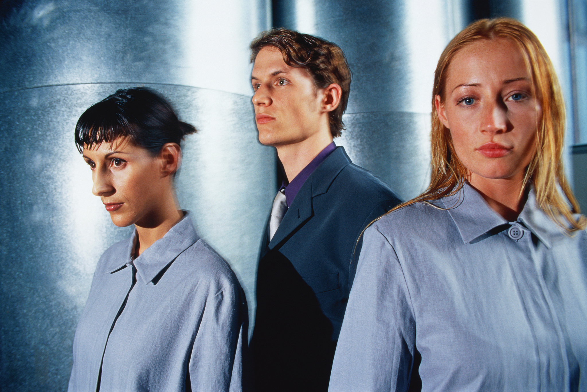 group of young business people