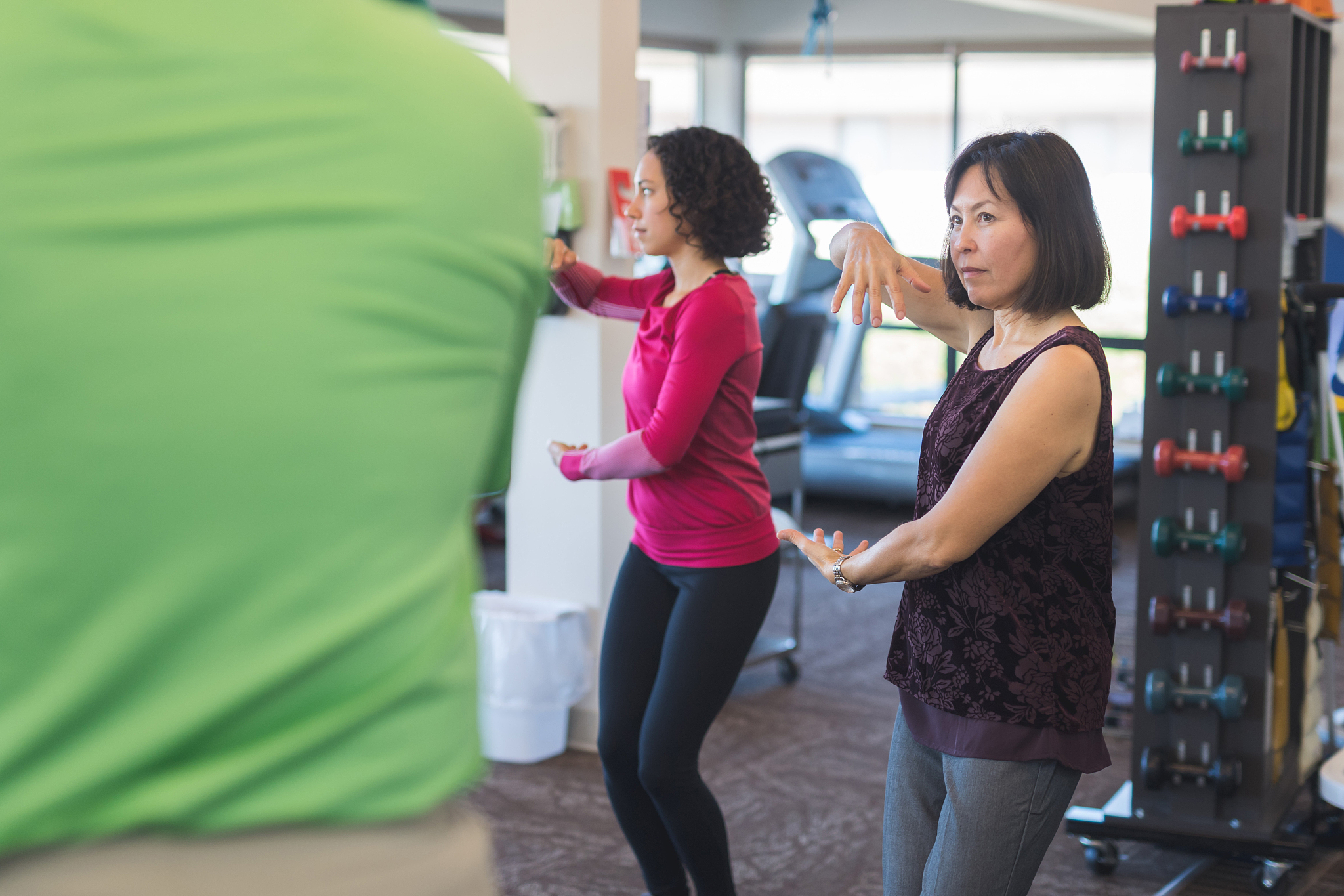 tai chi in a physiotherapy clinic