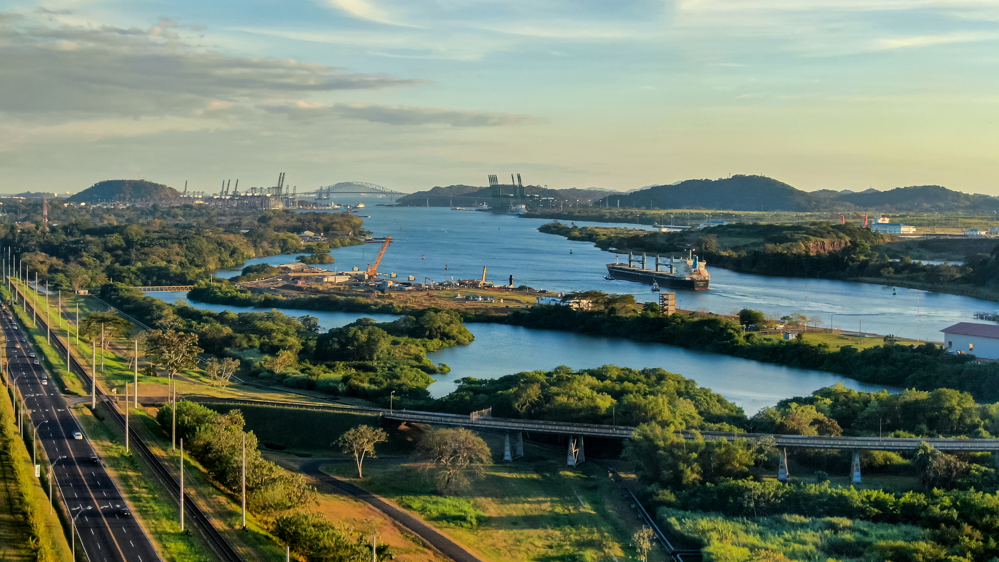 beautiful aerial view of the beautiful aerial view of the panama