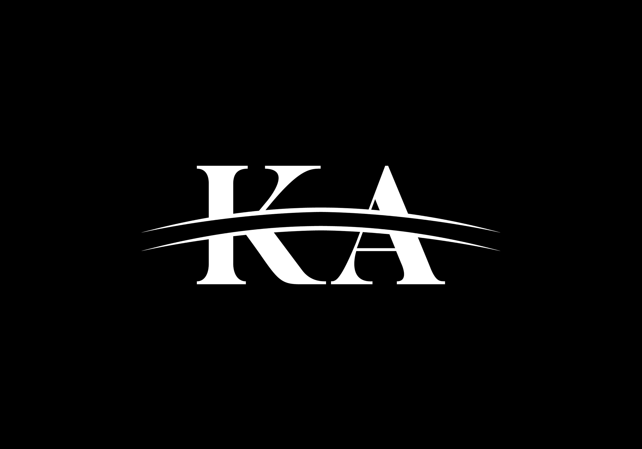 initial monogram letter k a logo design template